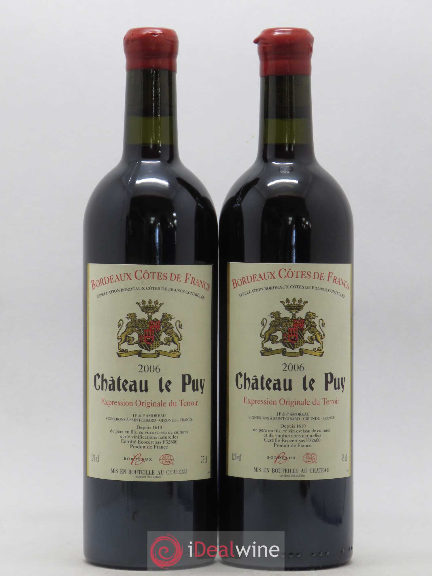 Château Le Puy 2006 - Lot de 2 bouteilles - 0