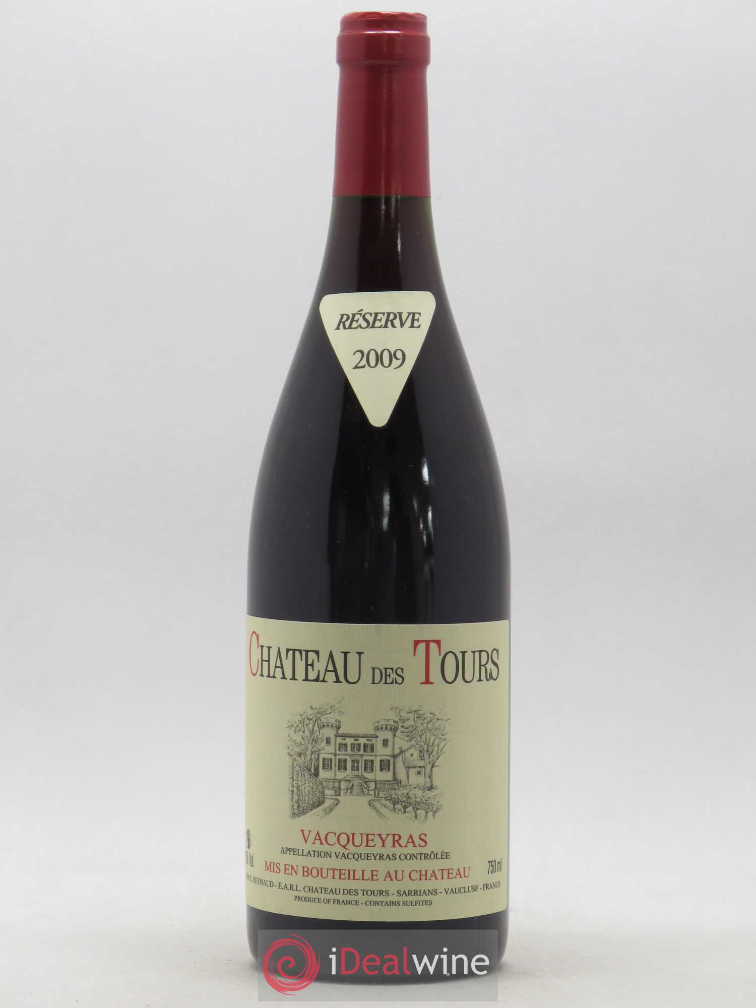Vacqueyras Château des Tours Emmanuel Reynaud 2009 - Lot de 1 bouteille - 0