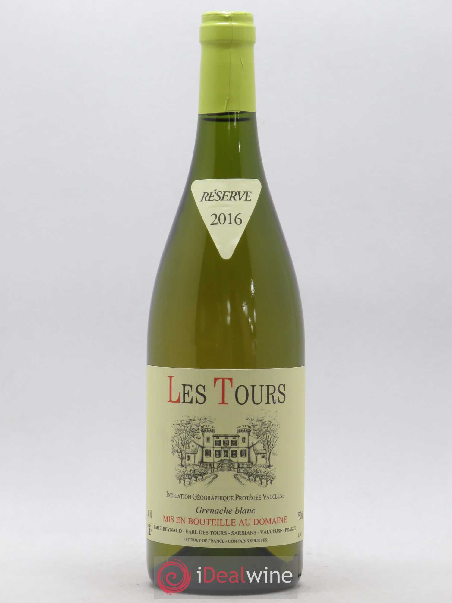 Vaucluse (Vin de Pays de Vaucluse) Les Tours Grenache Blanc Emmanuel Reynaud 2016 - Lot de 1 bouteille - 0