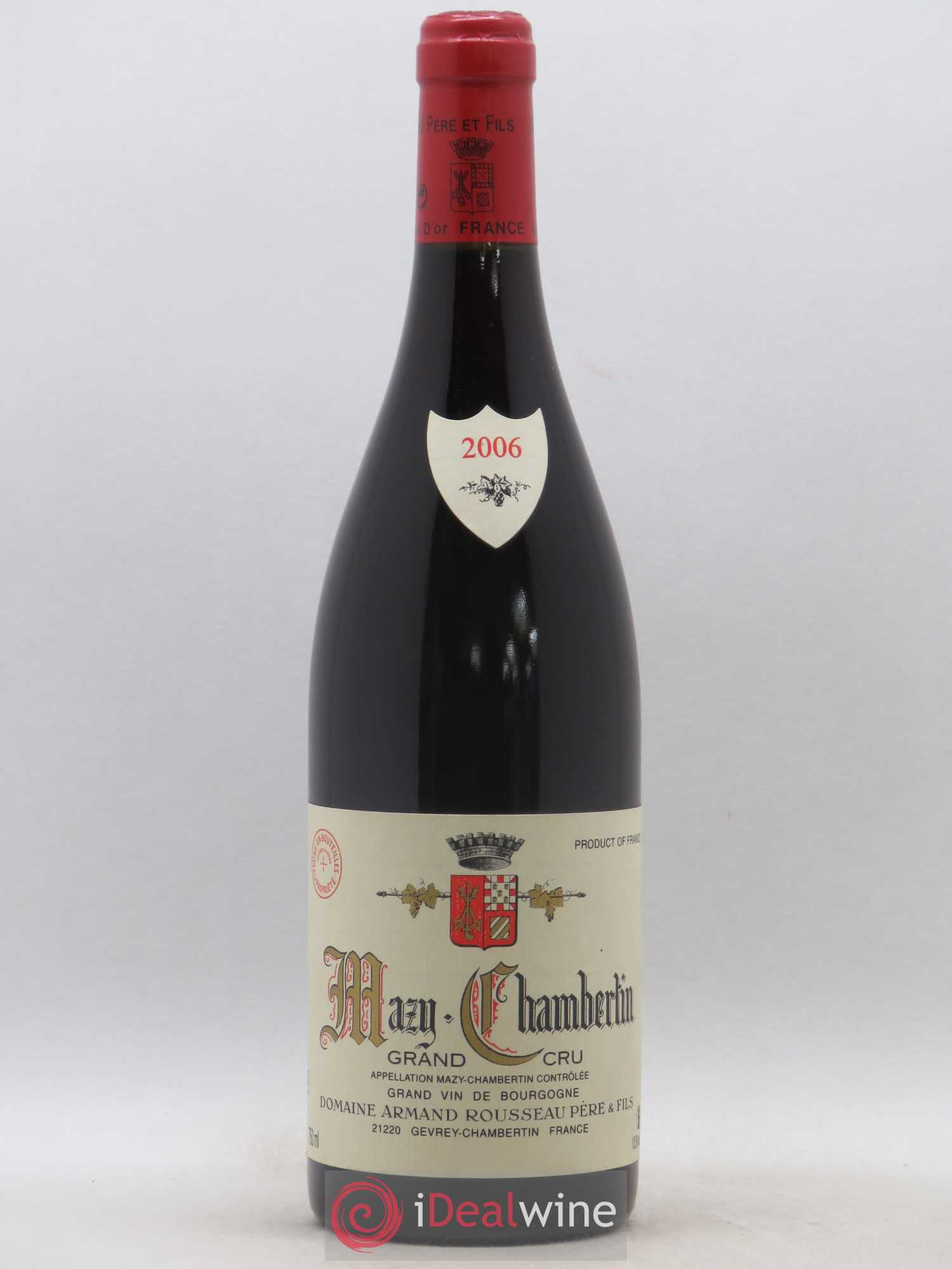 Mazis-Chambertin Grand Cru Armand Rousseau (Domaine) 2006 - Lot de 1 bouteille - 0