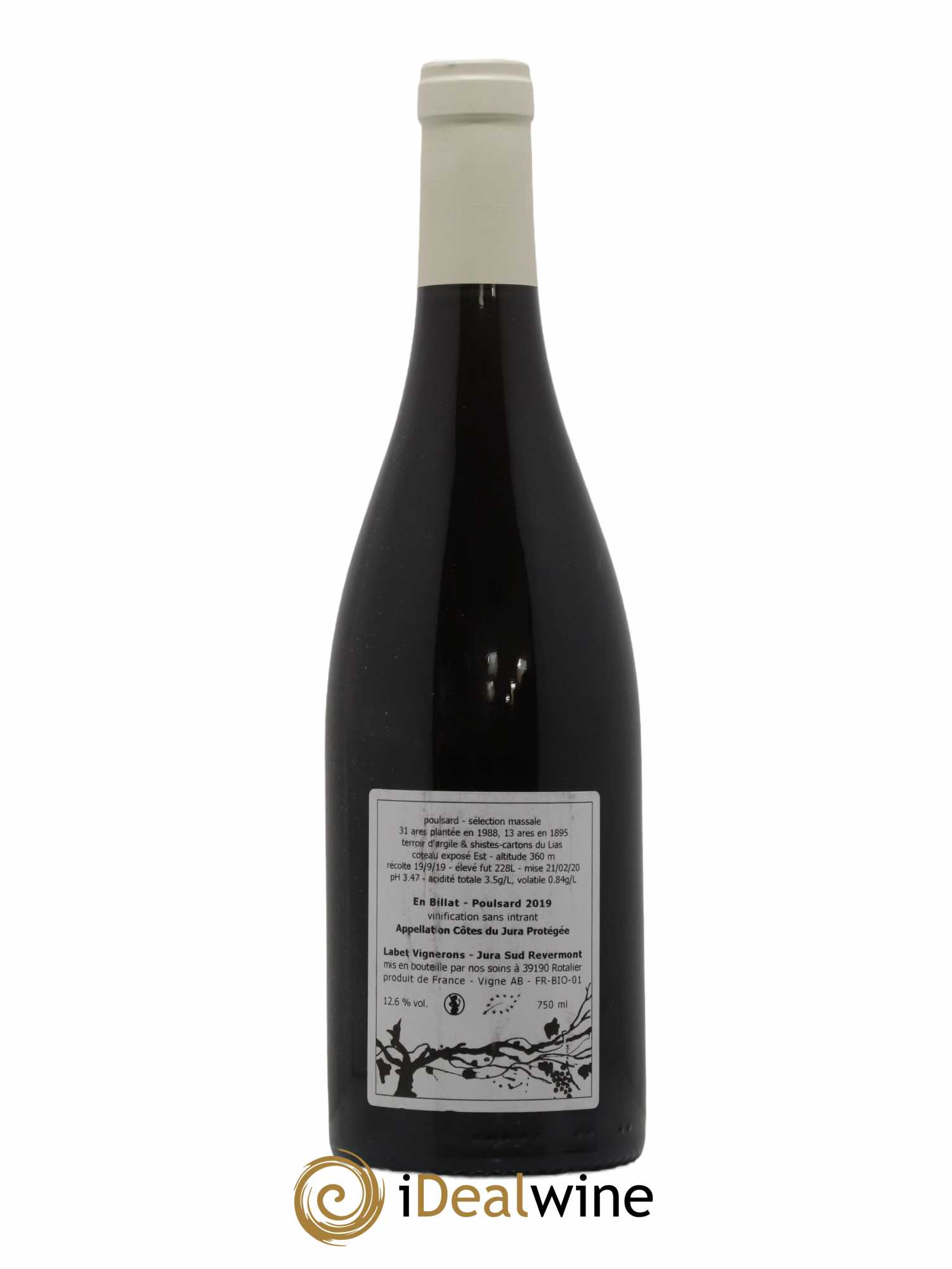 Côtes du Jura Poulsard En Billat Romain - Julien  - Charline Labet 2019 - Lotto di 1 bottiglia - 1