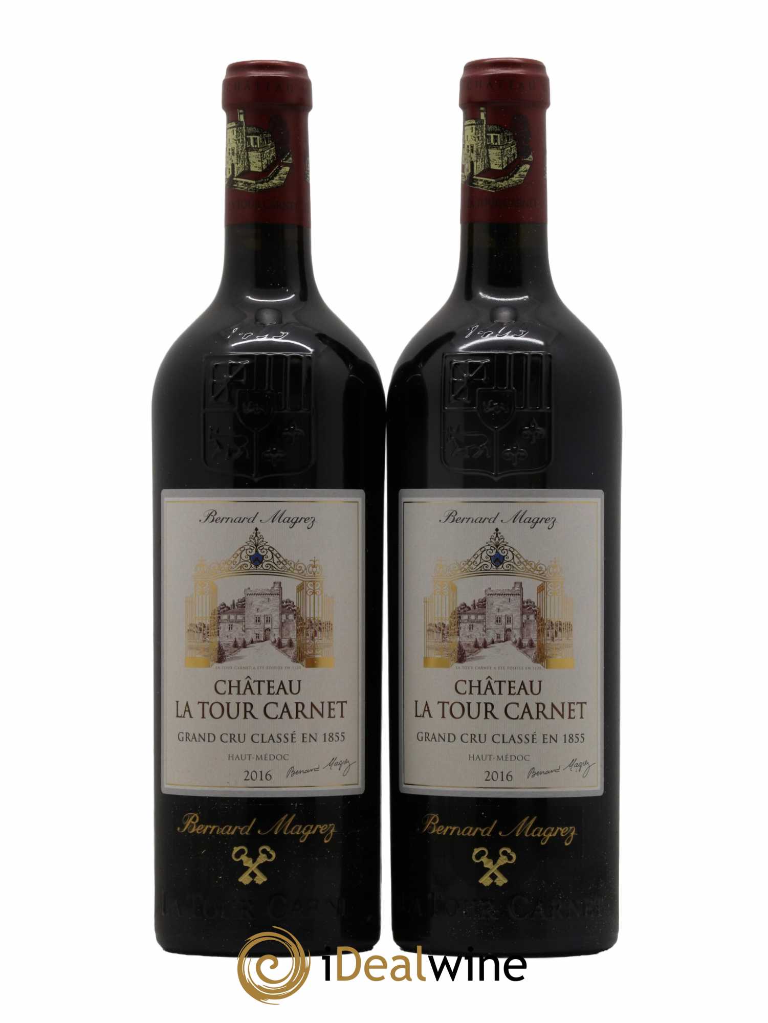 Château la Tour Carnet 4ème Grand Cru Classé 2016 - Lot de 2 bouteilles - 0