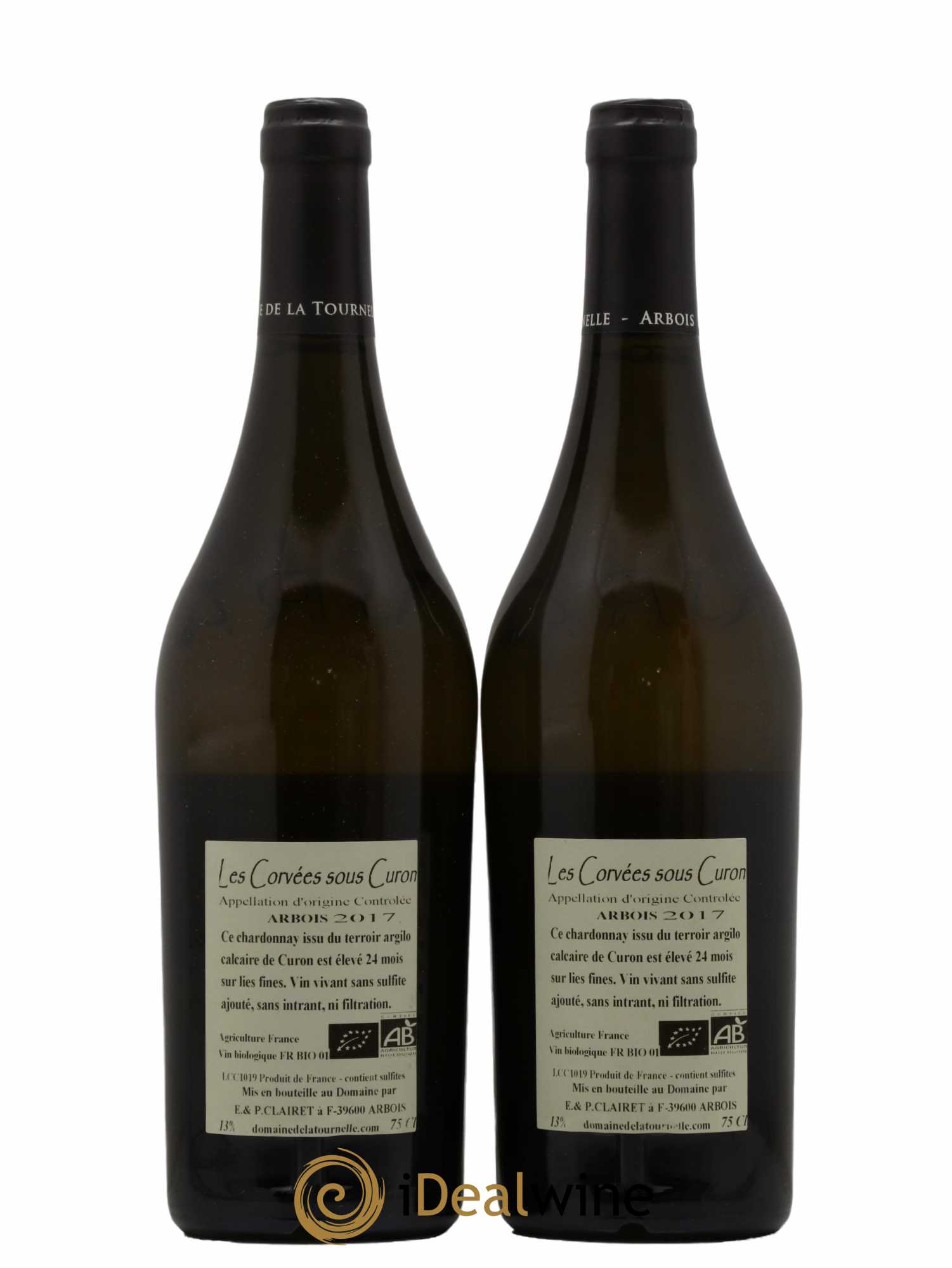 Arbois Les Corvées sous Curon Domaine de la Tournelle 2017 - Lot of 2 bottles - 1