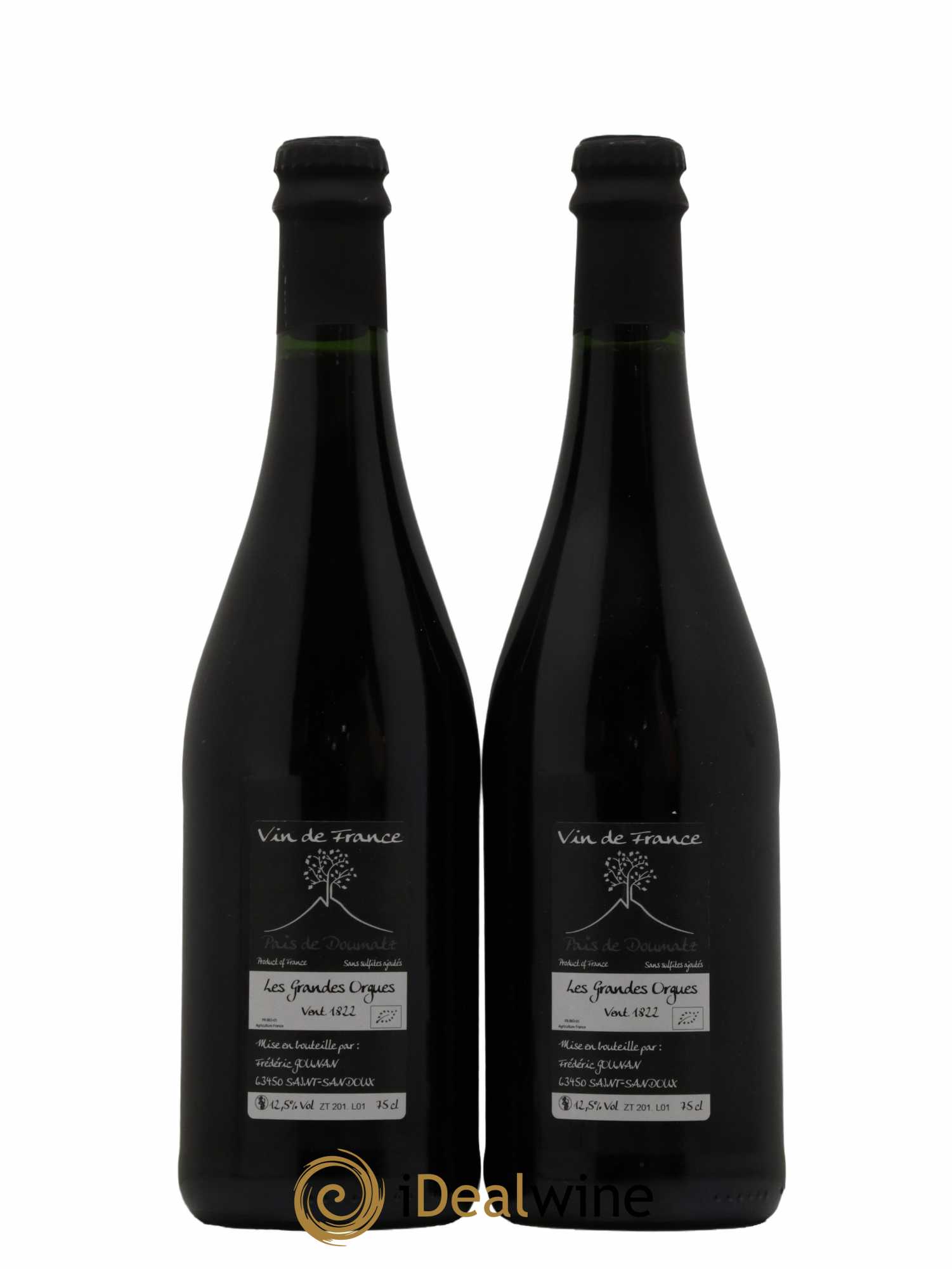 Vin de France Les Grandes Orgues Vignoble de l'Arbre Blanc 2018 - Lot de 2 bouteilles - 1