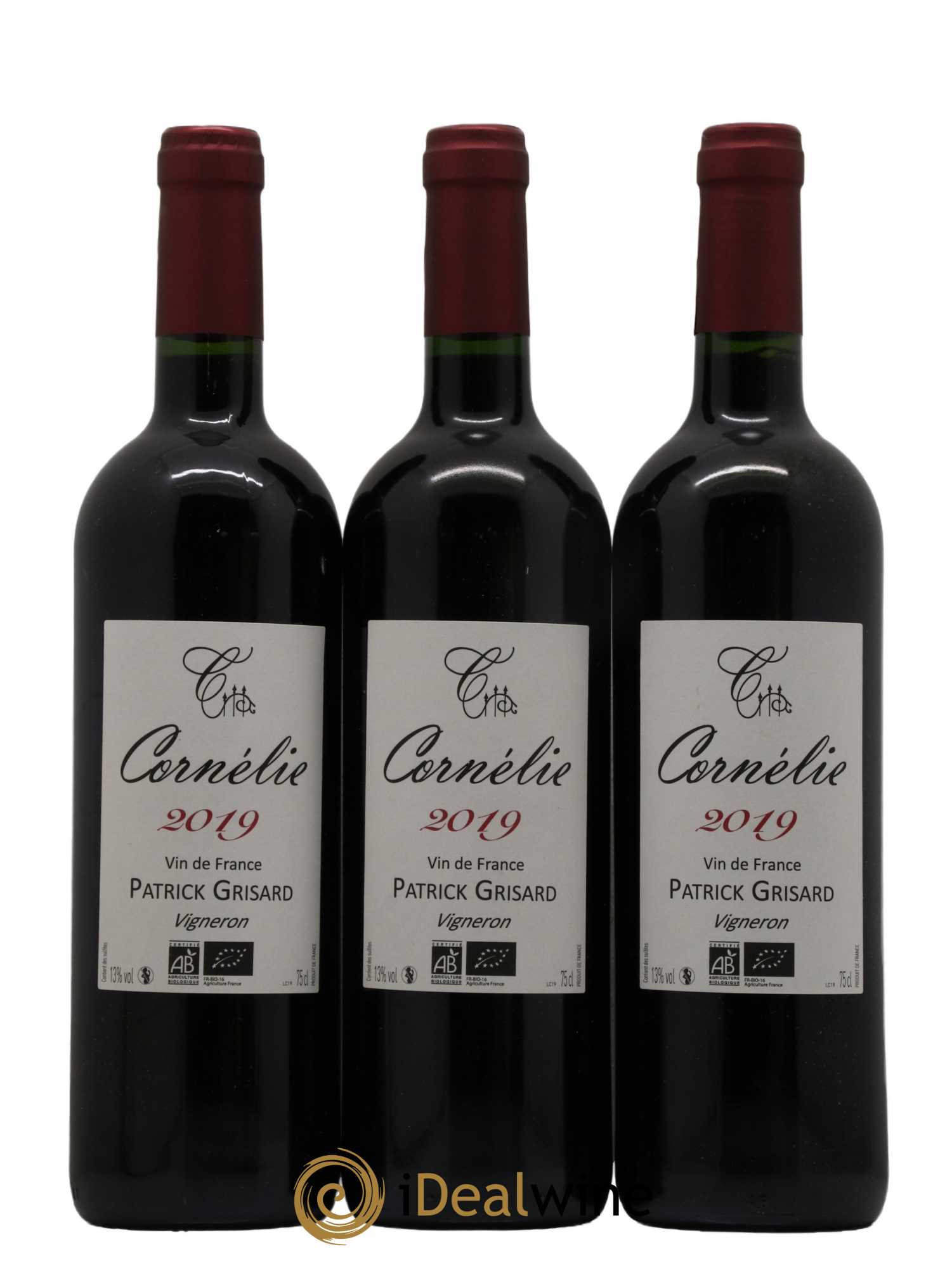 Vin de France Patrick Grisard Cornelie 2019 - Lot de 3 bouteilles - 0