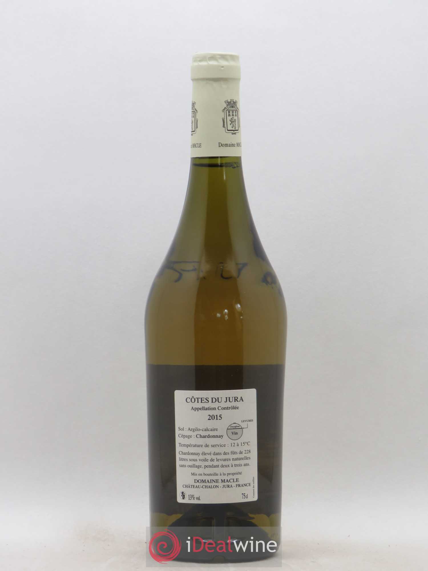 Côtes du Jura Chardonnay sous voile Jean Macle 2015 - Lot de 1 bouteille - 1