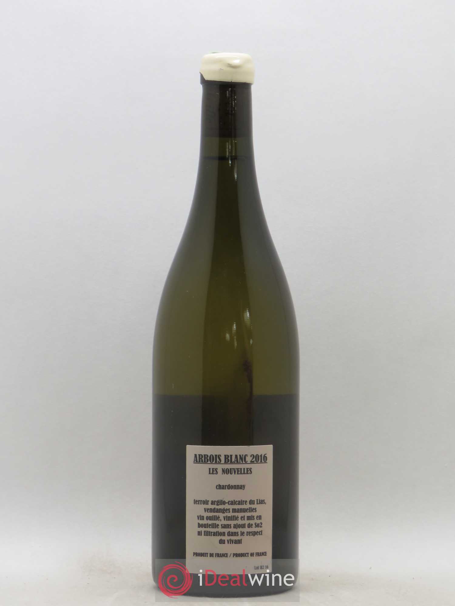 Arbois Chardonnay Les Nouvelles Adeline Houillon & Renaud Bruyère 2016 - Lot de 1 bouteille - 1