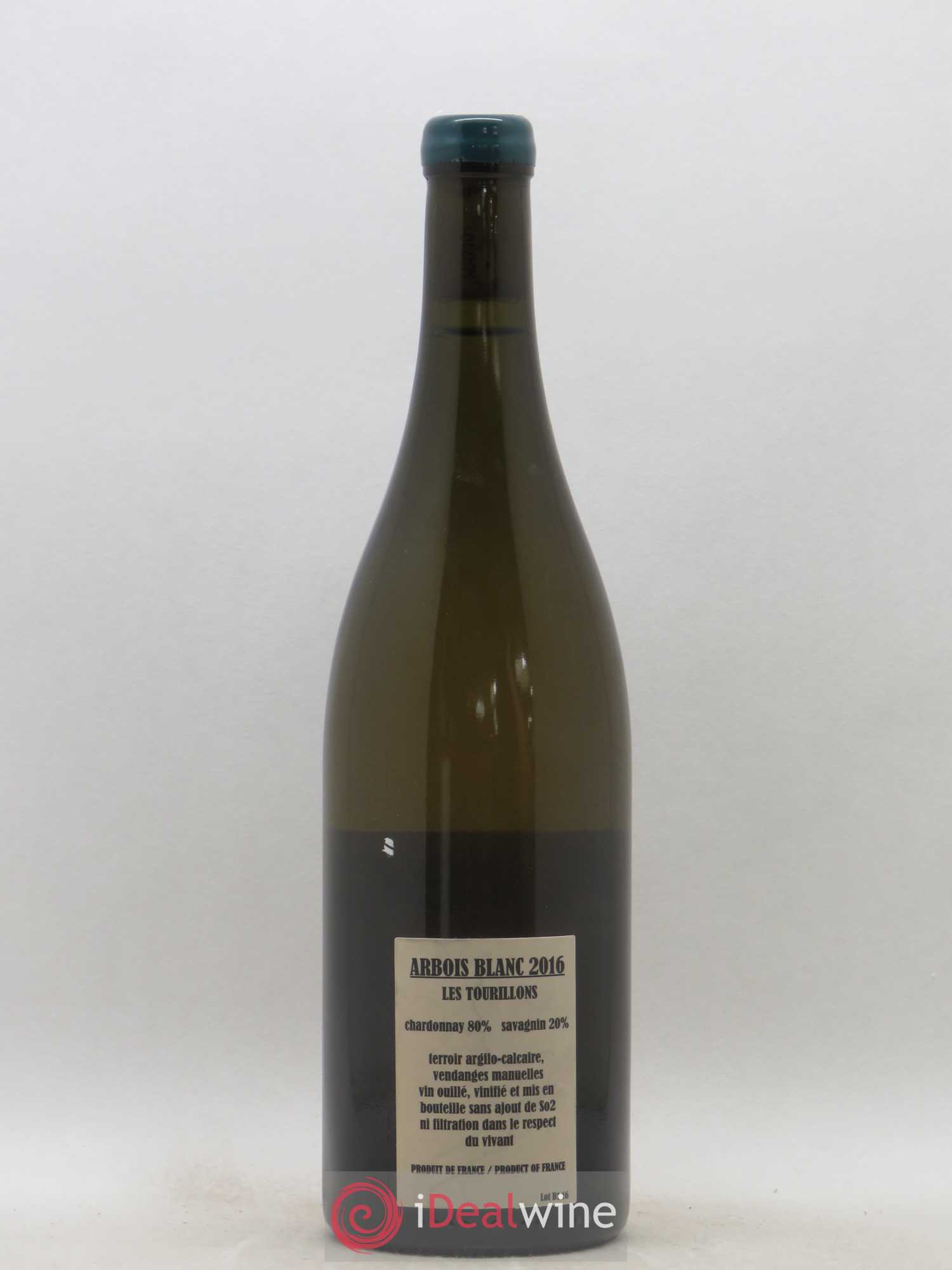 Arbois Chardonnay Savagnin Les Tourillons Adeline Houillon & Renaud Bruyère 2016 - Lot de 1 bouteille - 1