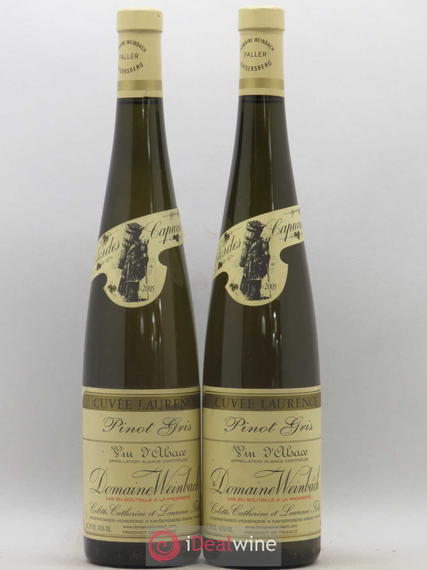 Alsace Pinot Gris (Tokay) Cuvée Laurence Weinbach (Domaine) 2005 - Lot de 2 bouteilles - 0