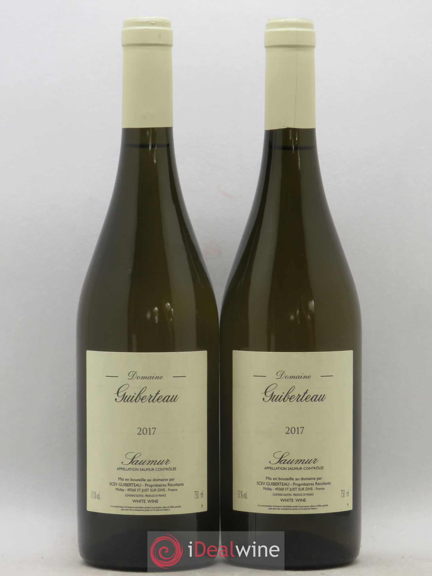 Saumur Domaine Guiberteau 2017 - Lot de 2 bouteilles - 0