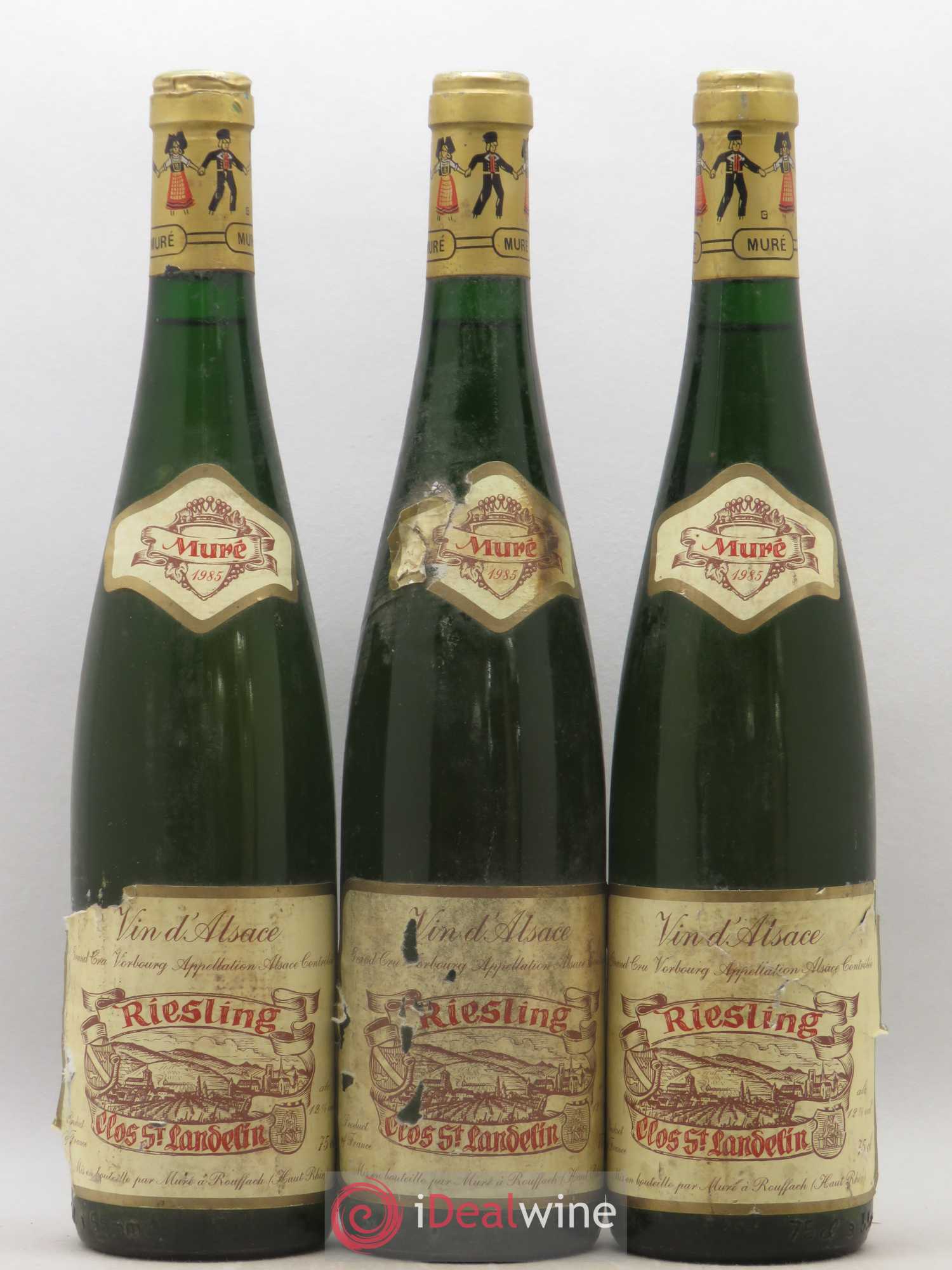 Riesling Clos Saint Landelin Véronique & Thomas Muré 1985 - Lot de 3 bouteilles - 0