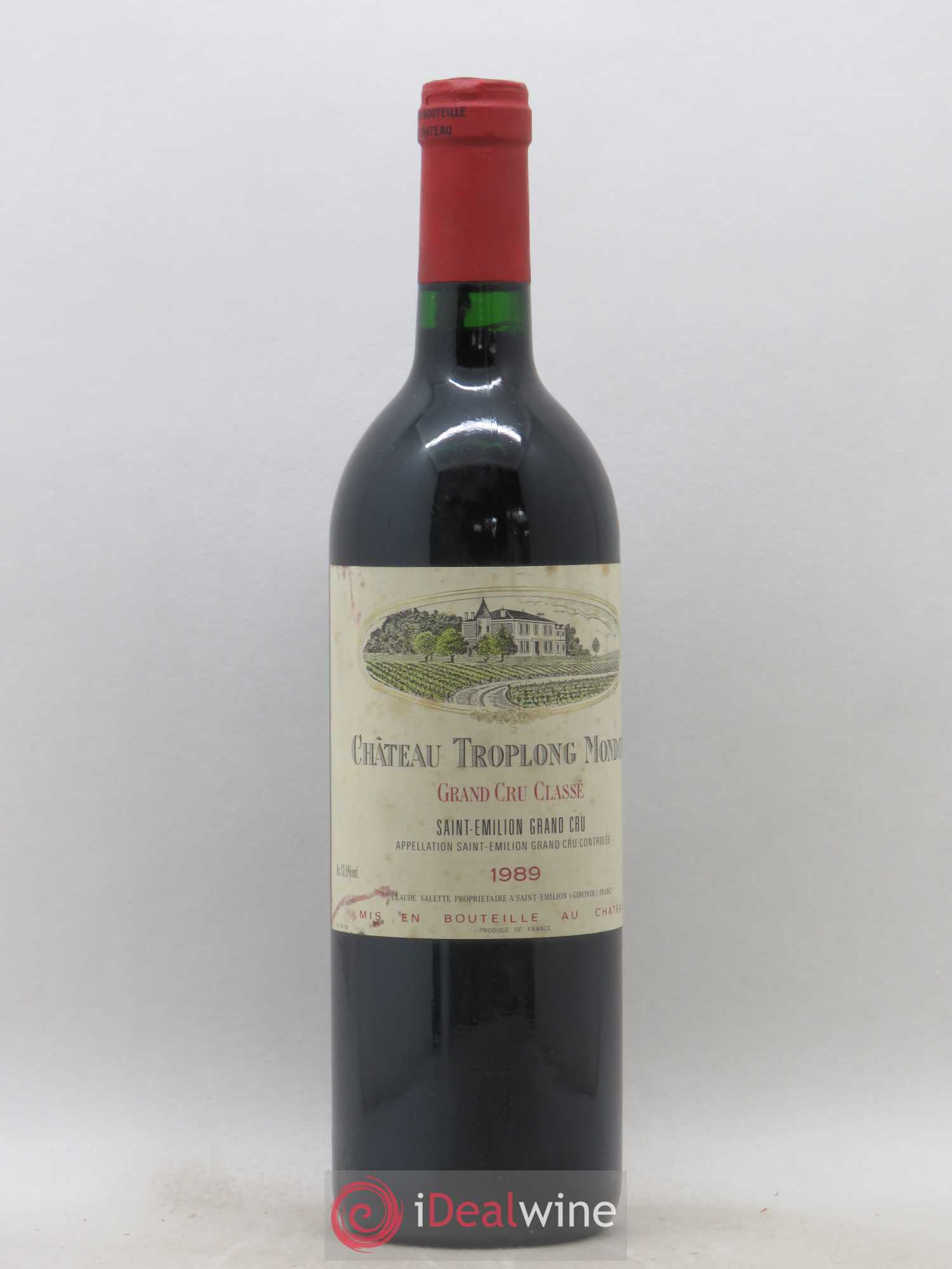 Château Troplong Mondot 1er Grand Cru Classé B 1989 - Lot de 1 bouteille - 0