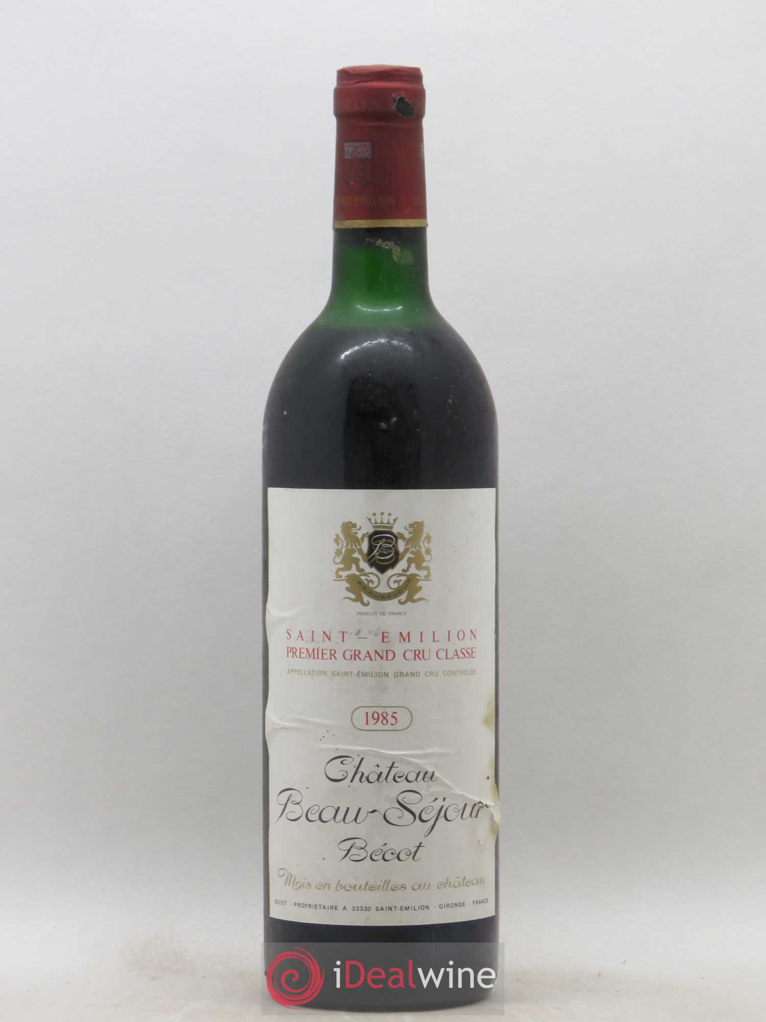 Château Beau-Séjour Bécot 1er Grand Cru Classé B 1985 - Lot de 1 bouteille - 0