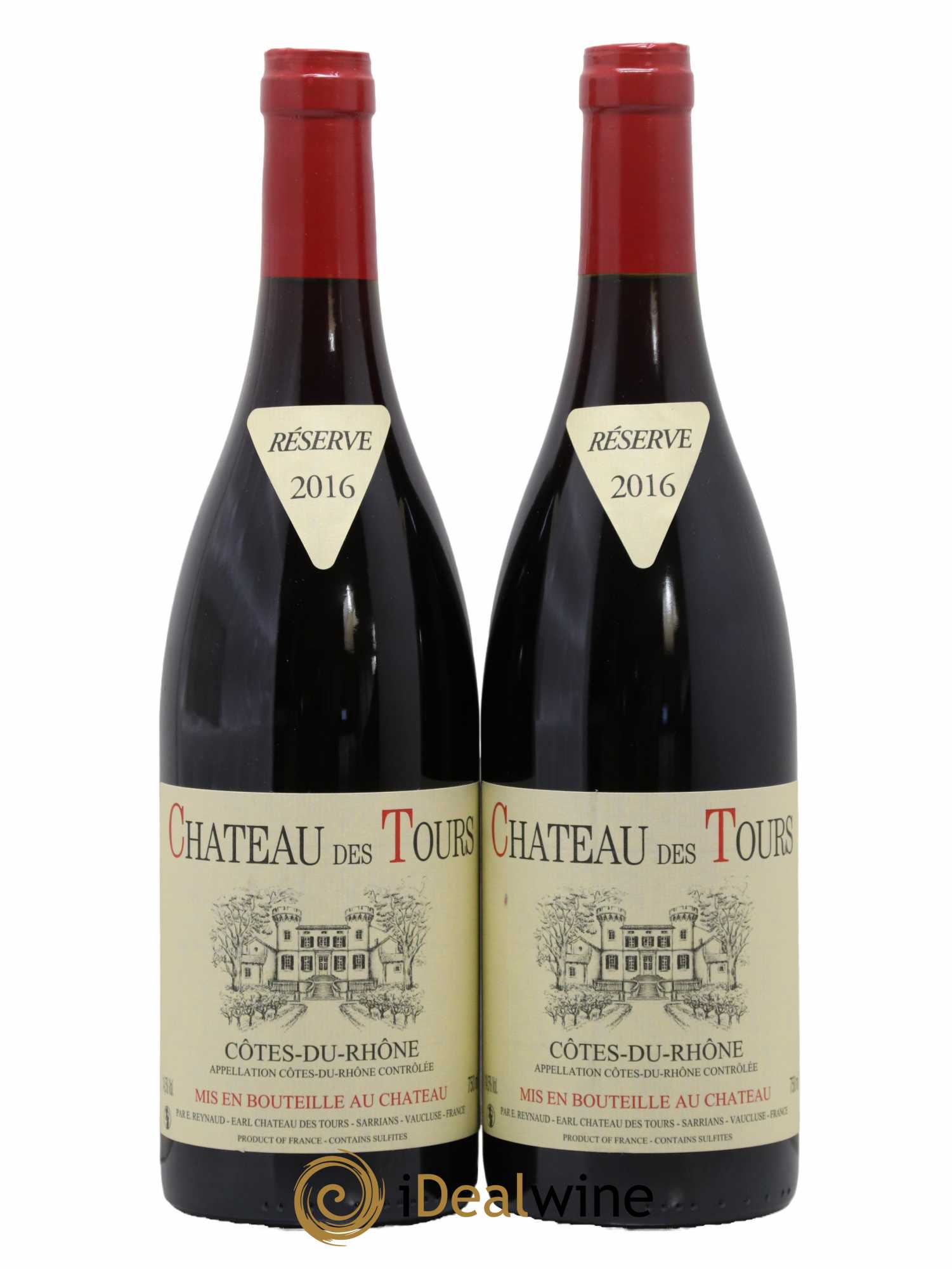 Côtes-du-Rhône Château des Tours Emmanuel Reynaud 2016 - Lot de 2 bouteilles - 0