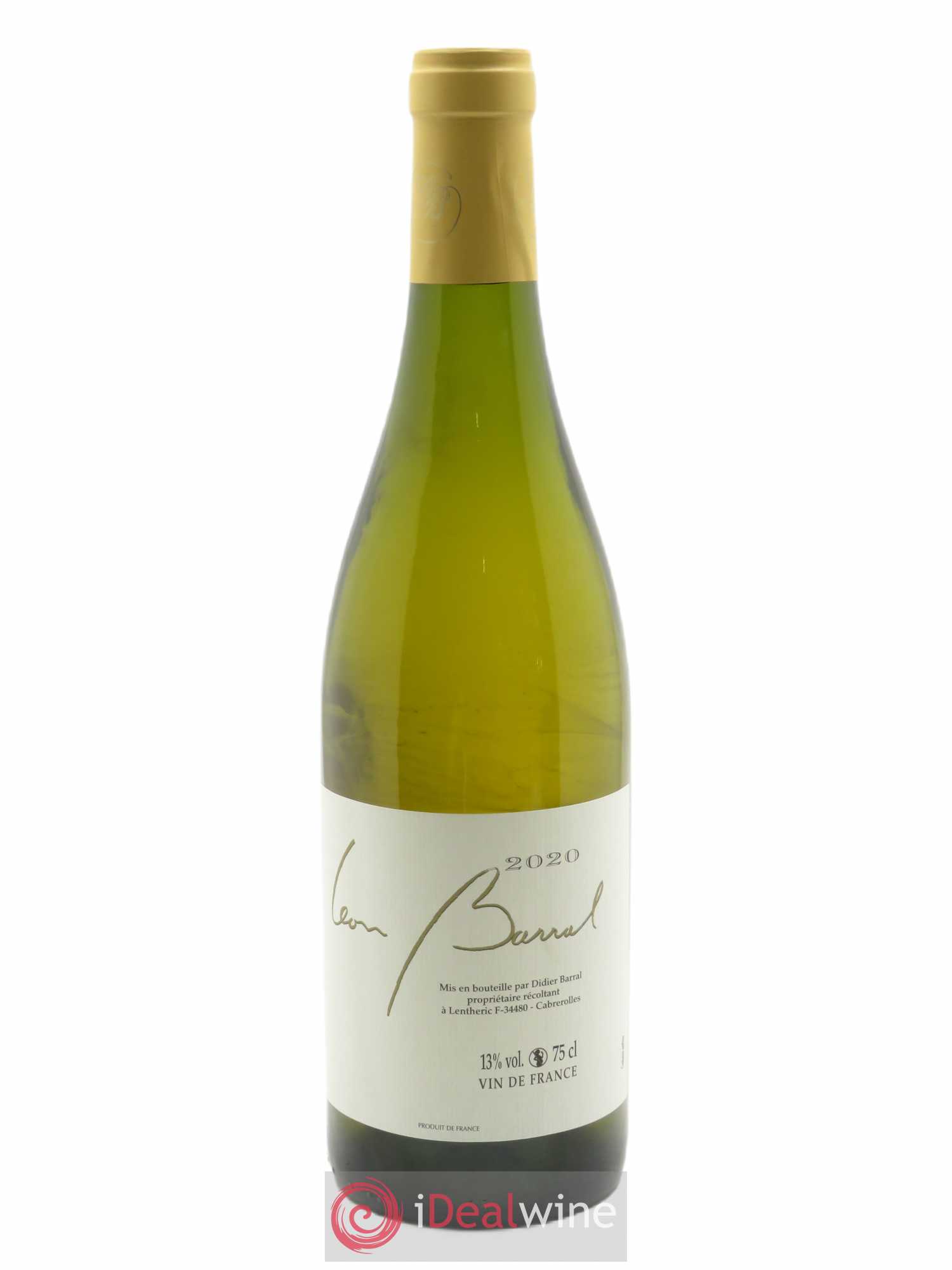 Vin de France Terret Blanc Domaine Léon Barral 2020 - Lot of 1 bottle - 0