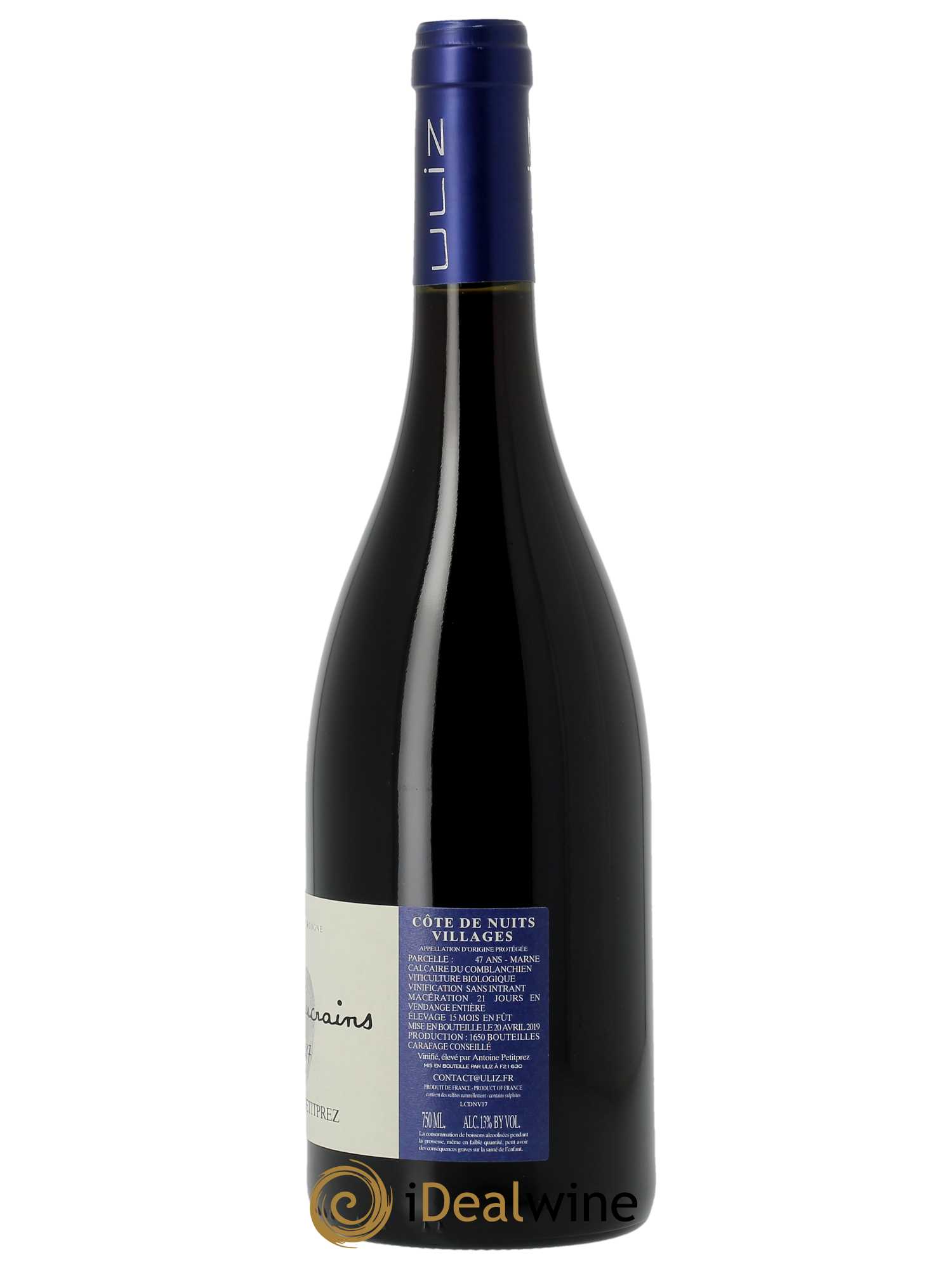 Côte de Nuits-Villages Les Vaucrains Antoine Petitprez 2017 - Lot of 1 bottle - 1