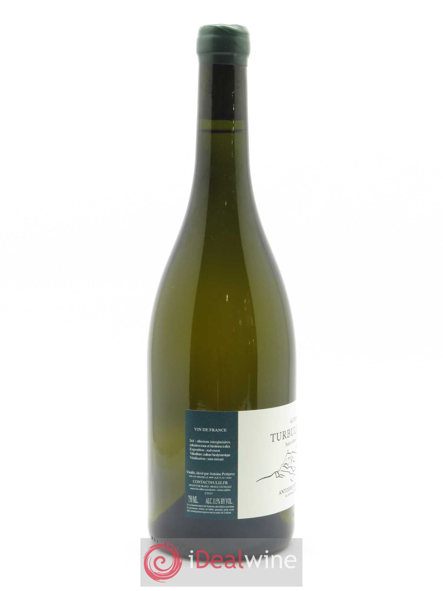 Vin de Savoie Altesse Turbulence Antoine Petitprez 2017 - Lot de 1 bouteille - 1