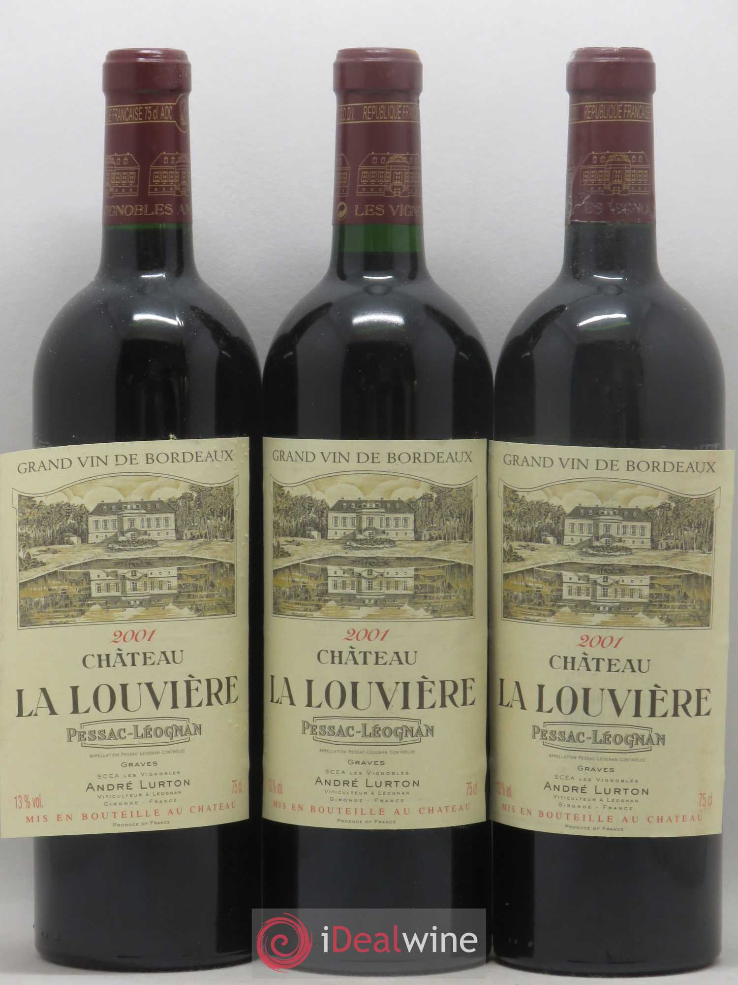 Château la Louvière 2001 - Lot de 12 bouteilles - 3