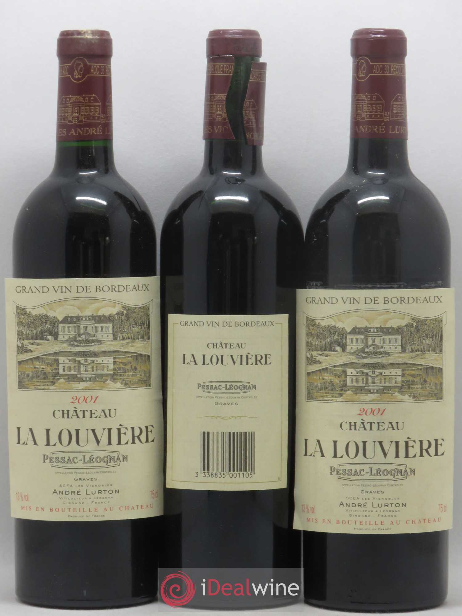 Château la Louvière 2001 - Lot de 12 bouteilles - 4