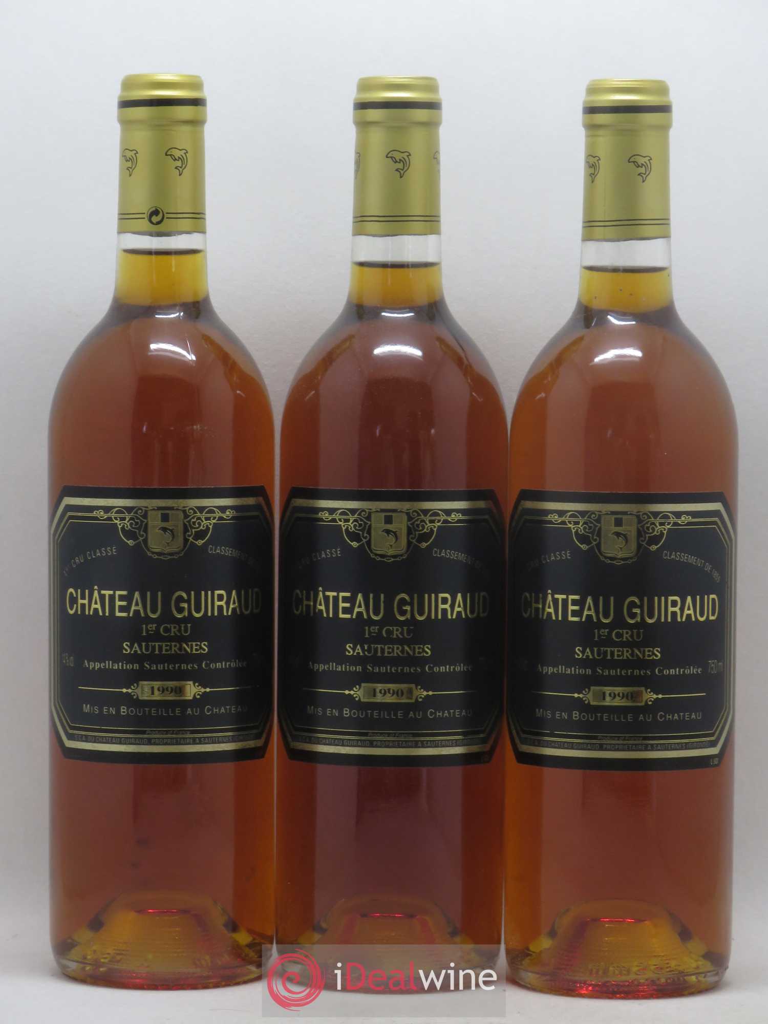 Château Guiraud 1er Grand Cru Classé 1990 - Lotto di 6 bottiglie - 2
