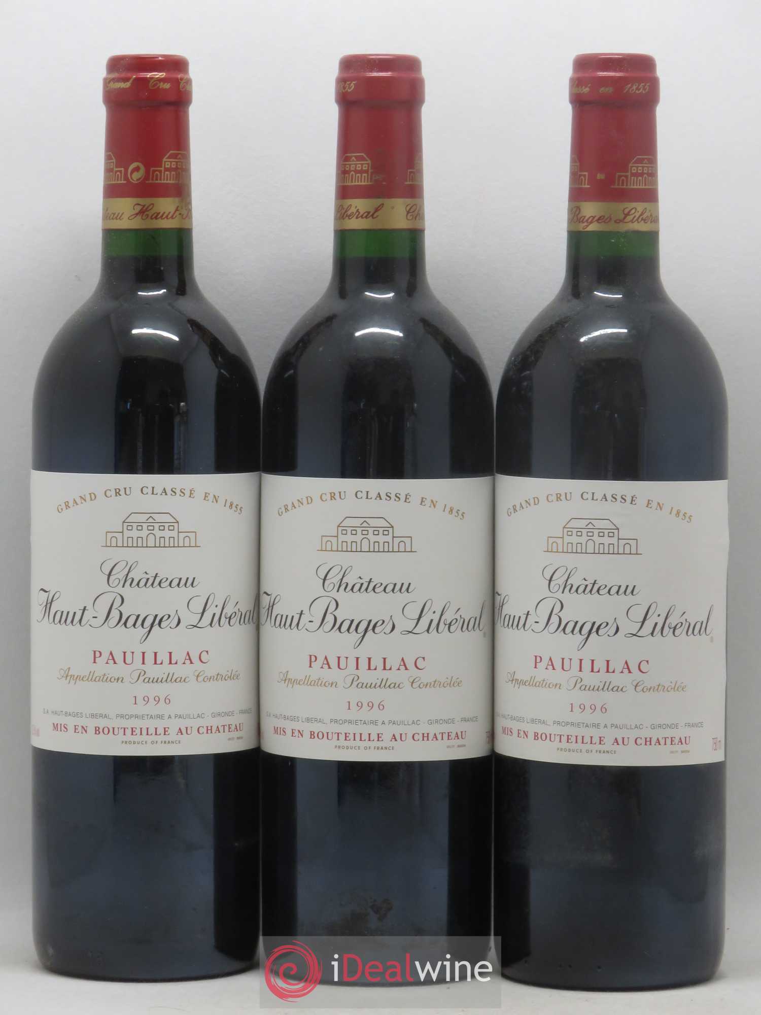 Château Haut Bages Libéral 5ème Grand Cru Classé 1996 - Lot de 6 bouteilles - 1