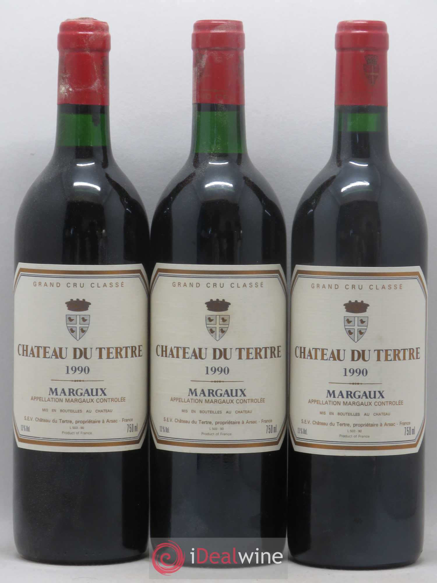 Château du Tertre 5ème Grand Cru Classé 1990 - Lot de 12 bouteilles - 1