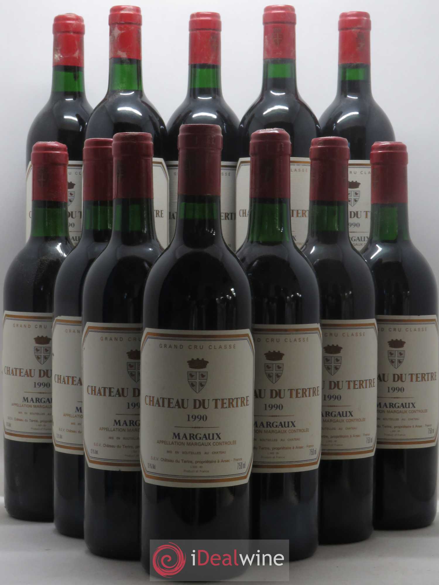 Château du Tertre 5ème Grand Cru Classé 1990 - Lot de 12 bouteilles - 0