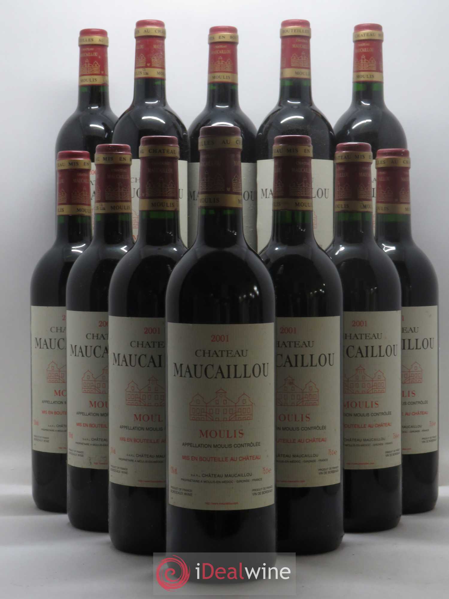 Château Maucaillou 2001 - Lot de 12 bouteilles - 0