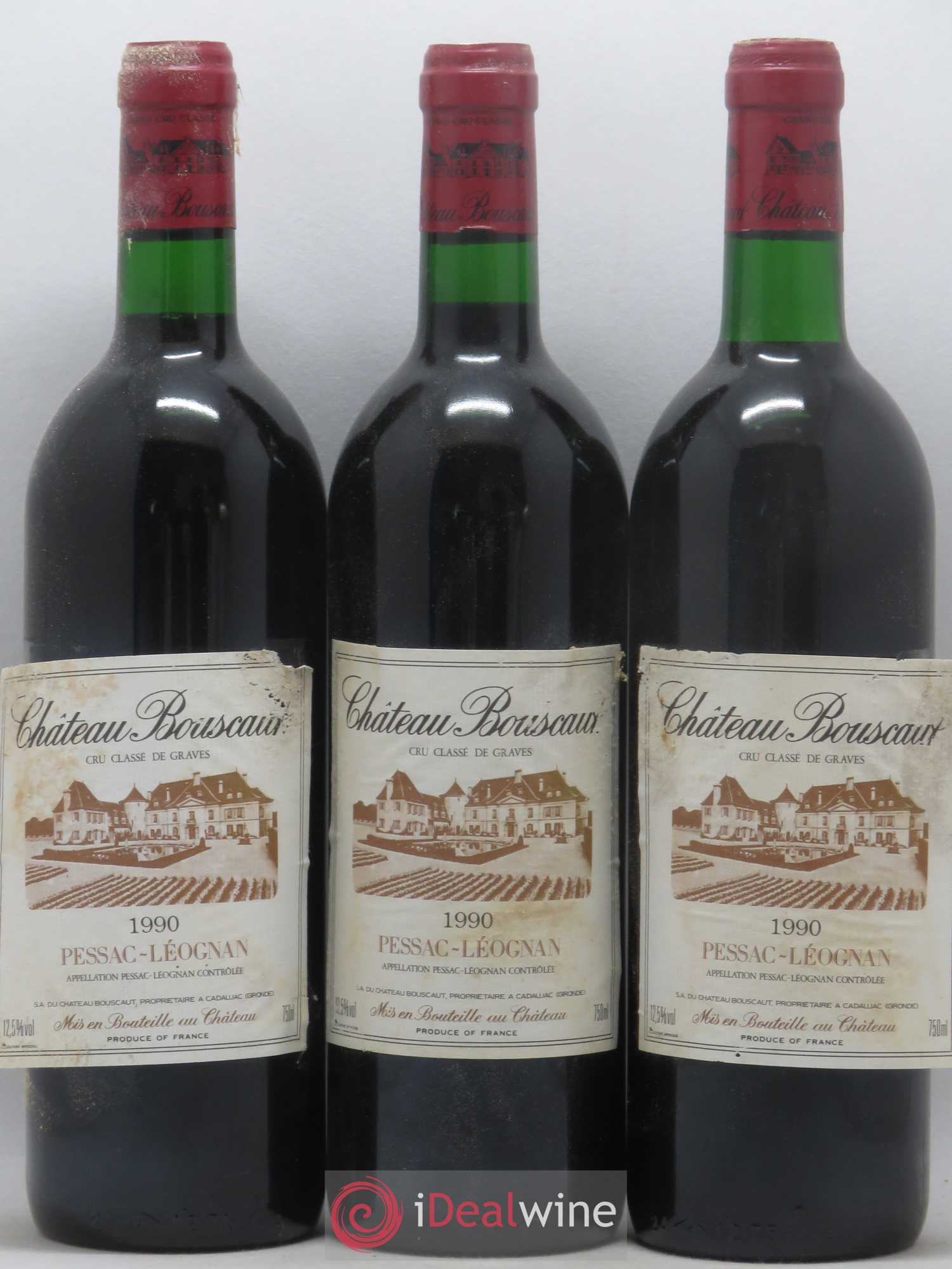 Château Bouscaut Cru Classé de Graves  (sans prix de réserve) 1990 - Lot de 6 bouteilles - 2