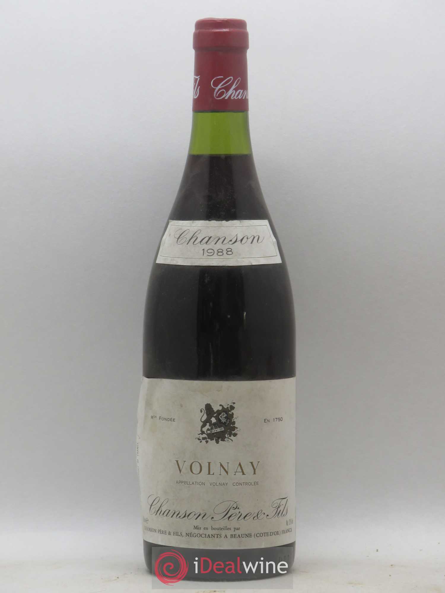 Volnay Chanson 1988 - Posten von 1 Flasche - 0