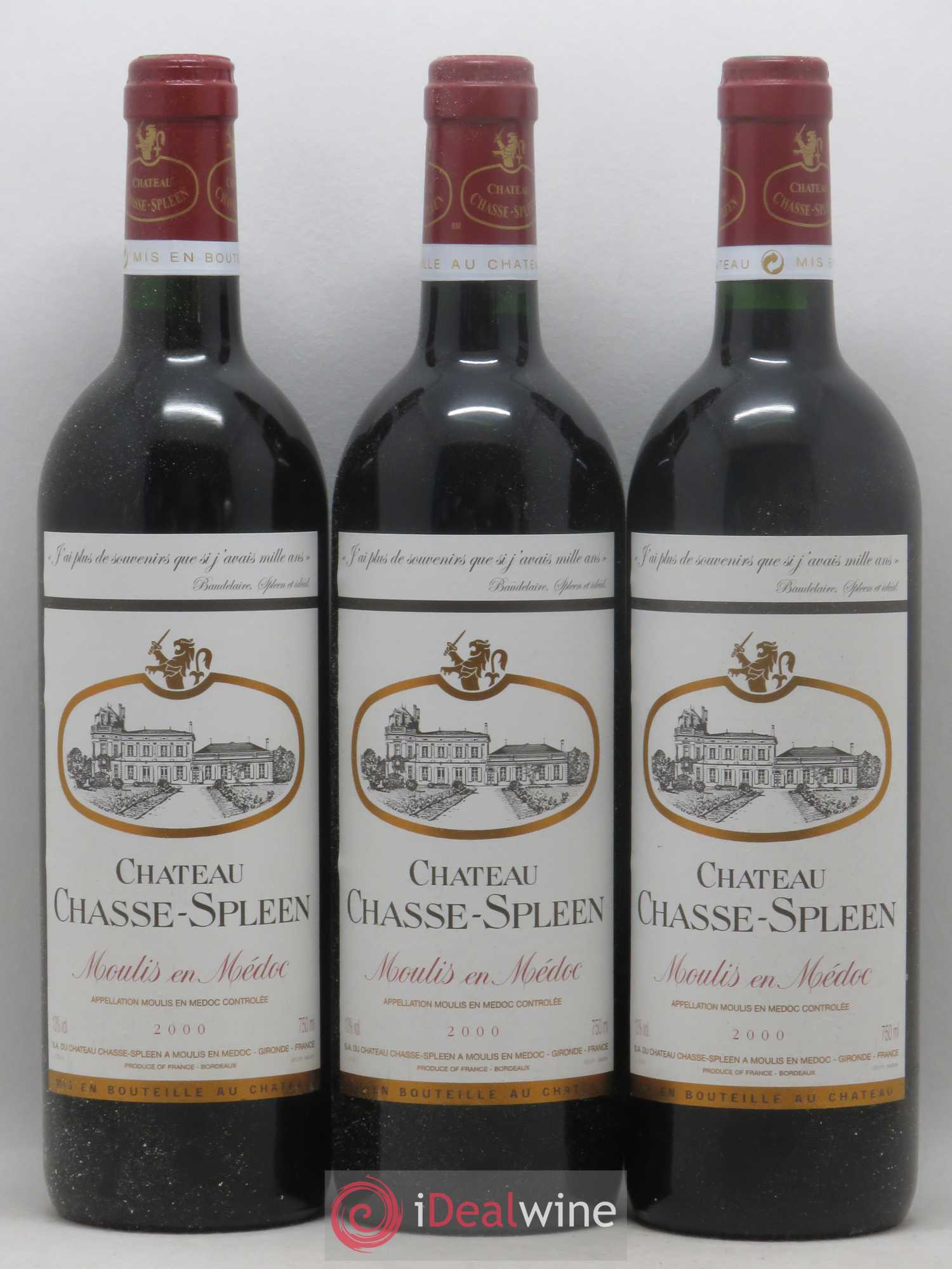 Château Chasse Spleen 2000 - Lot de 6 bouteilles - 1