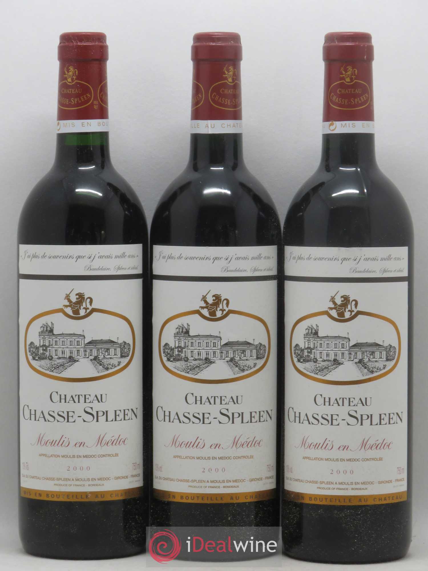 Château Chasse Spleen 2000 - Lot de 6 bouteilles - 2