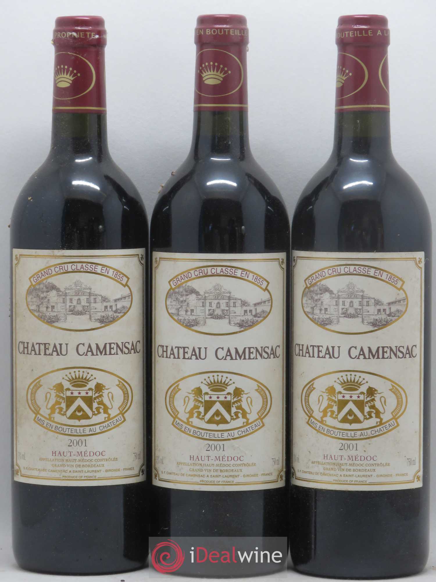 Château Camensac 5ème Grand Cru Classé 2001 - Lot de 12 bouteilles - 2