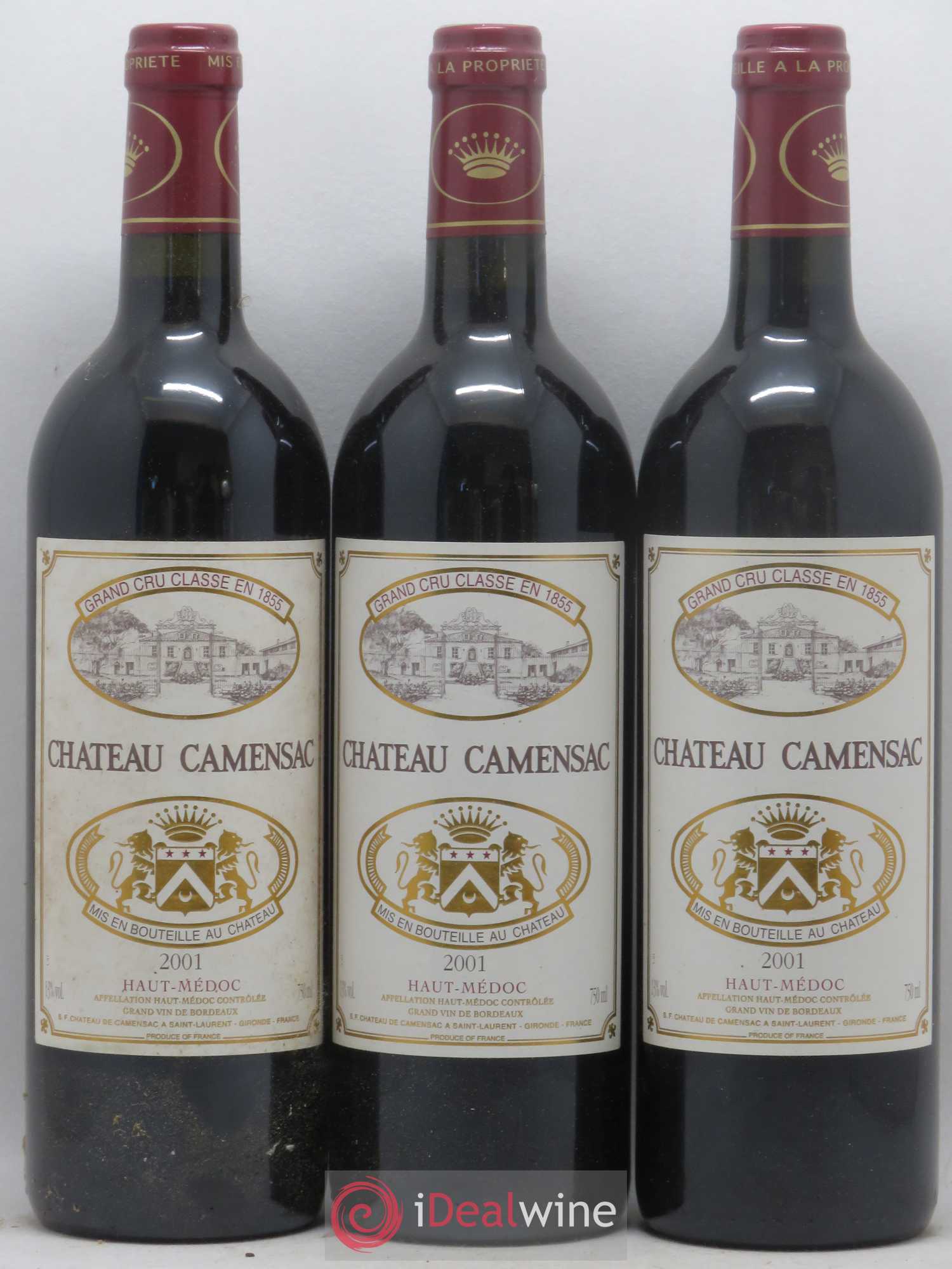 Château Camensac 5ème Grand Cru Classé 2001 - Lot de 12 bouteilles - 4