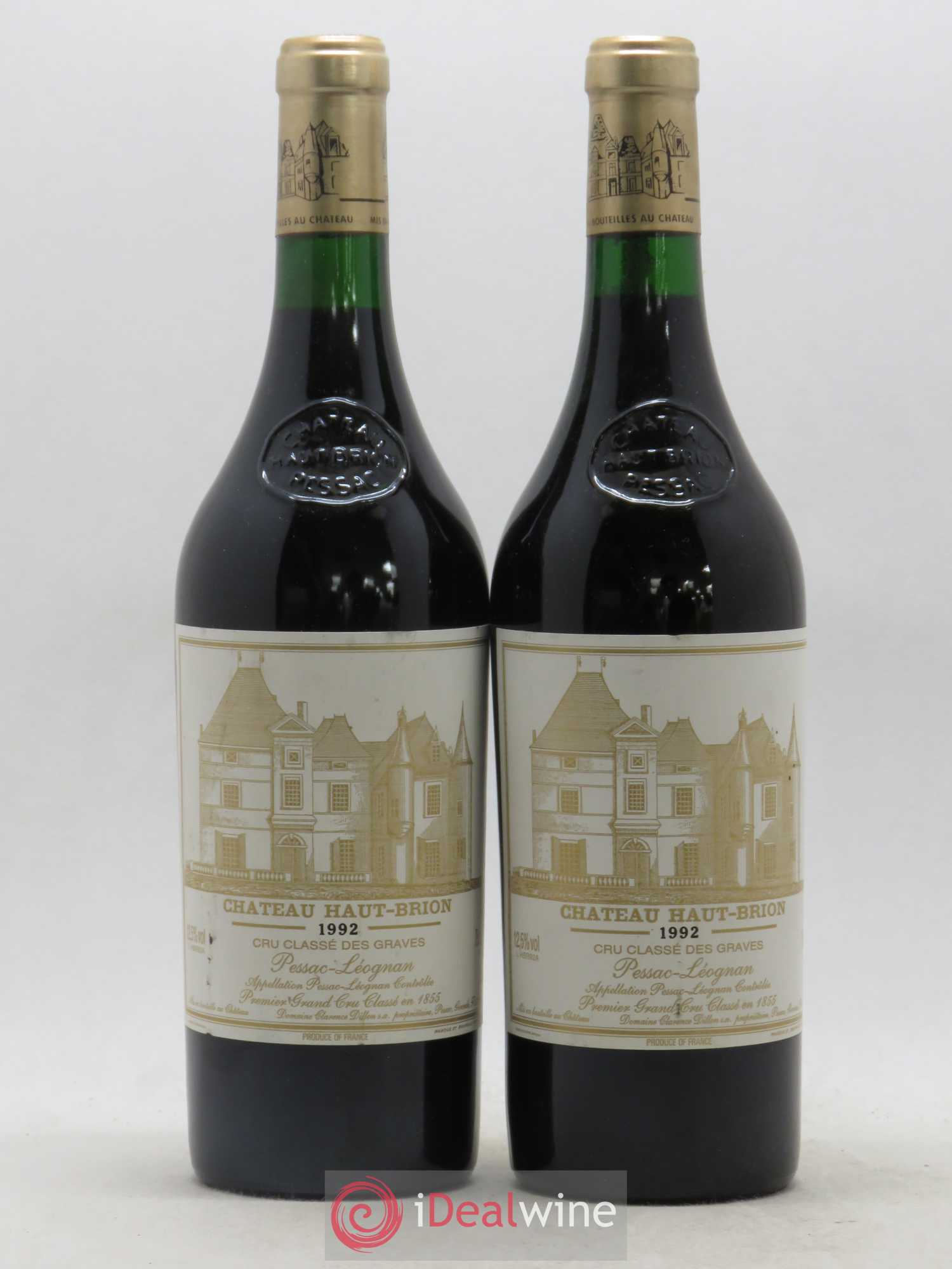 Château Haut Brion 1er Grand Cru Classé 1992 - Lot de 2 bouteilles - 0