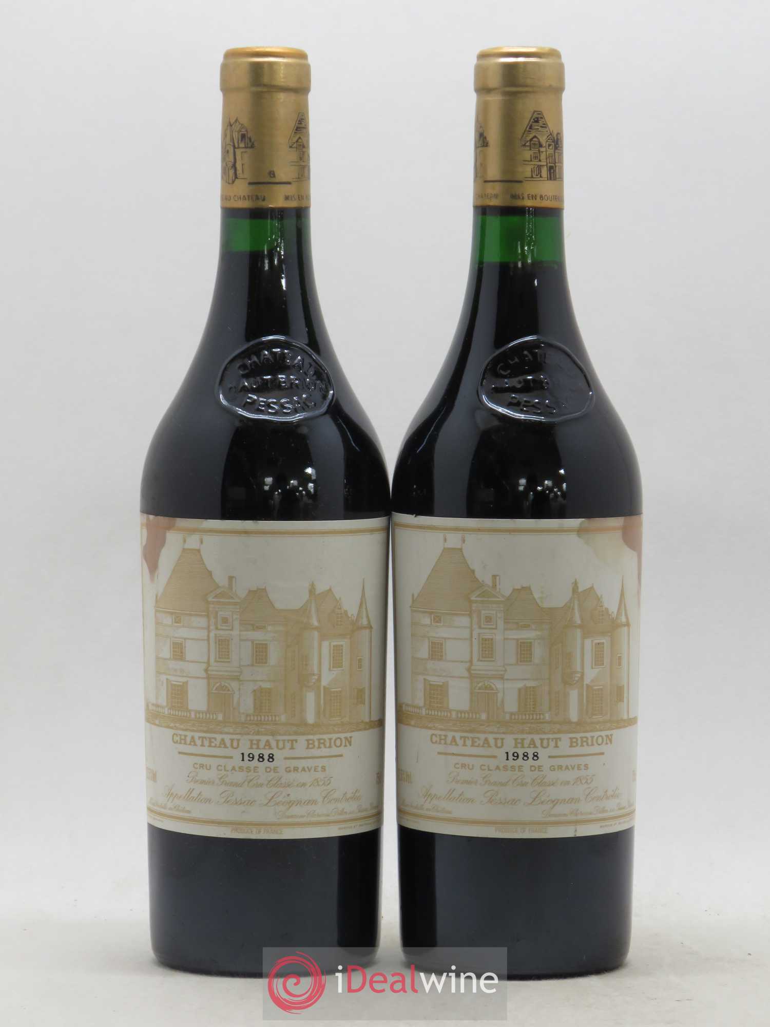 Château Haut Brion 1er Grand Cru Classé 1988 - Lot de 2 bouteilles - 0