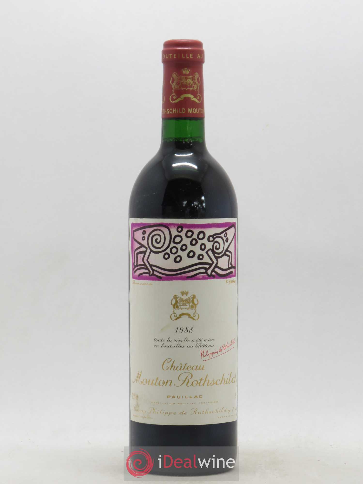 Château Mouton Rothschild 1er Grand Cru Classé 1988 - Lot de 1 bouteille - 0