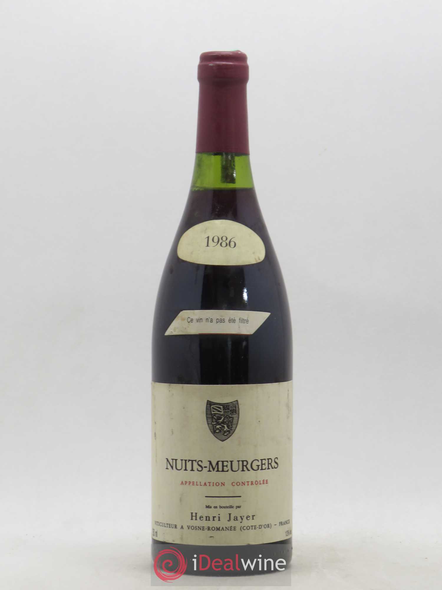 Nuits-Saint-Georges Les Meurgers Henri Jayer 1986 - Lot de 1 bouteille - 0