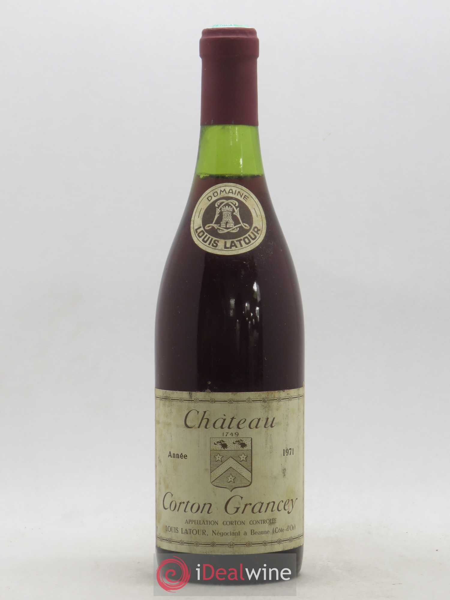 Corton Grand Cru Château Corton Grancey Louis Latour 1971 - Lot de 1 bouteille - 0