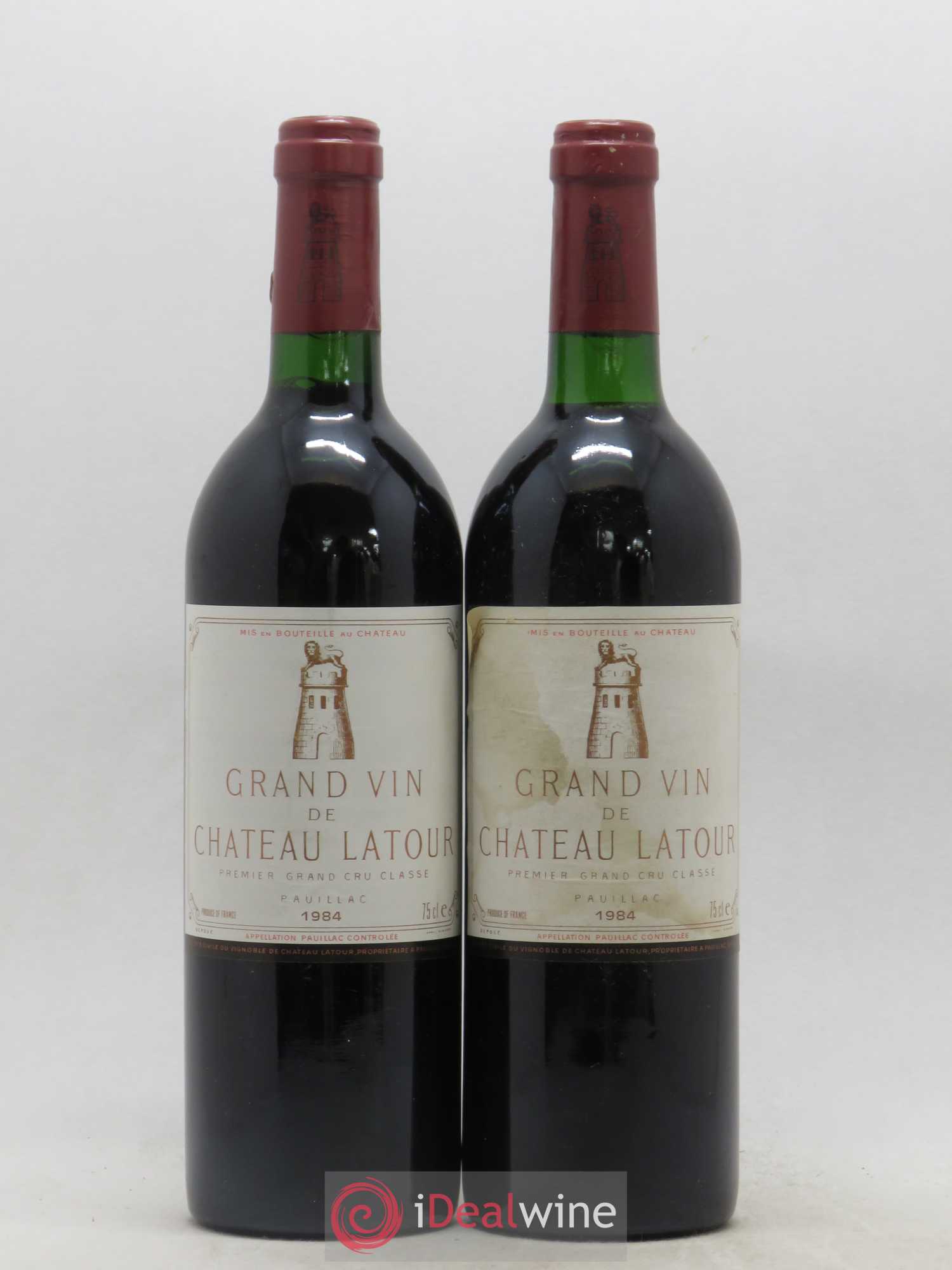 Château Latour 1er Grand Cru Classé 1984 - Lot de 2 bouteilles - 0