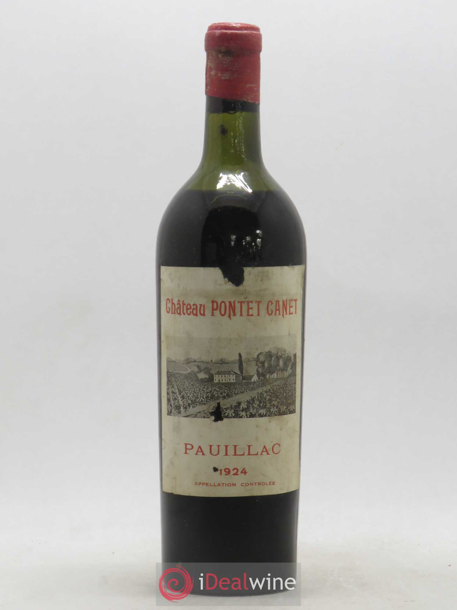 Château Pontet Canet 5ème Grand Cru Classé 1924 - Lot de 1 bouteille - 0