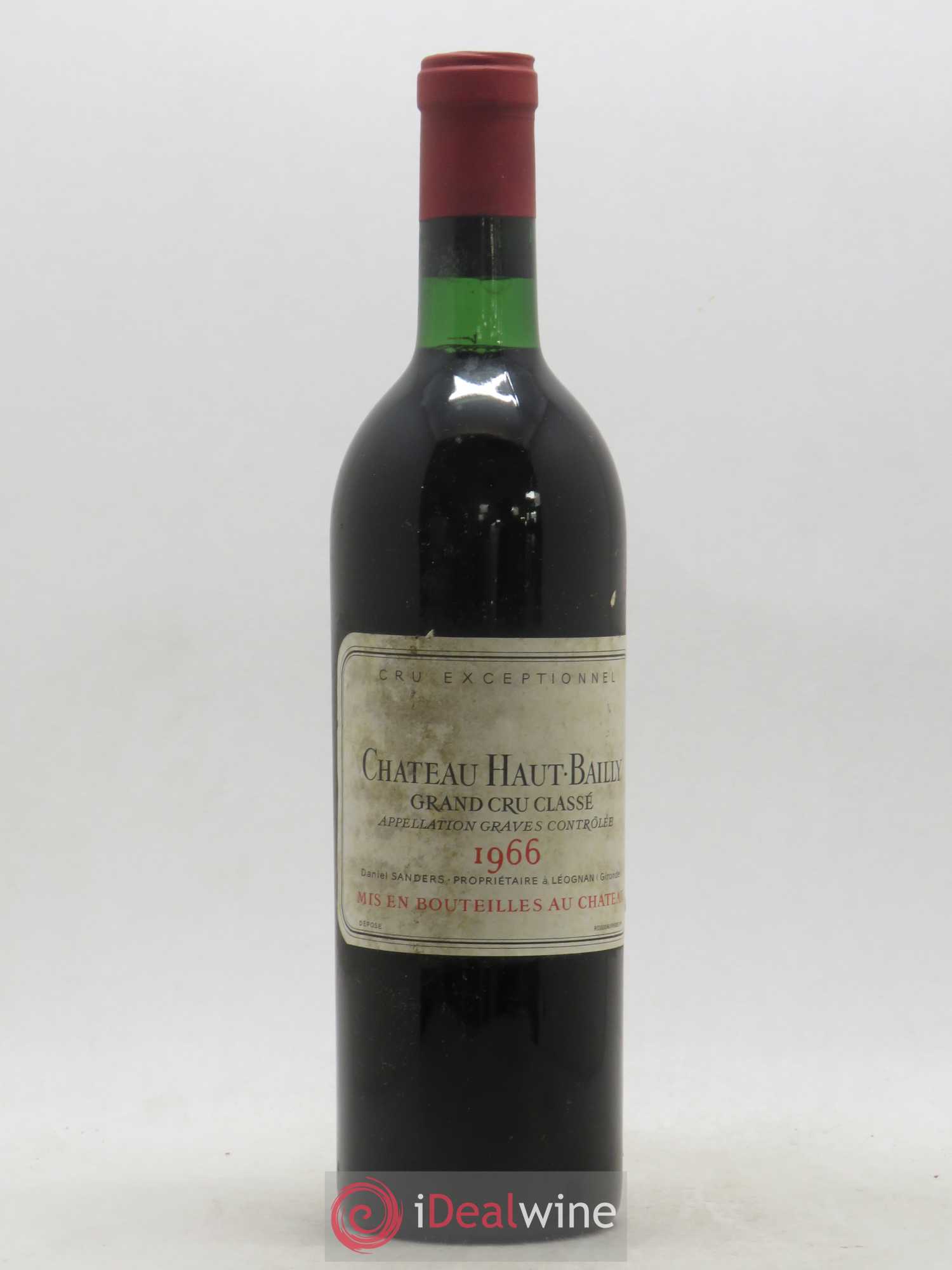 Château Haut-Bailly Cru Classé de Graves 1966 - Lot de 1 bouteille - 0