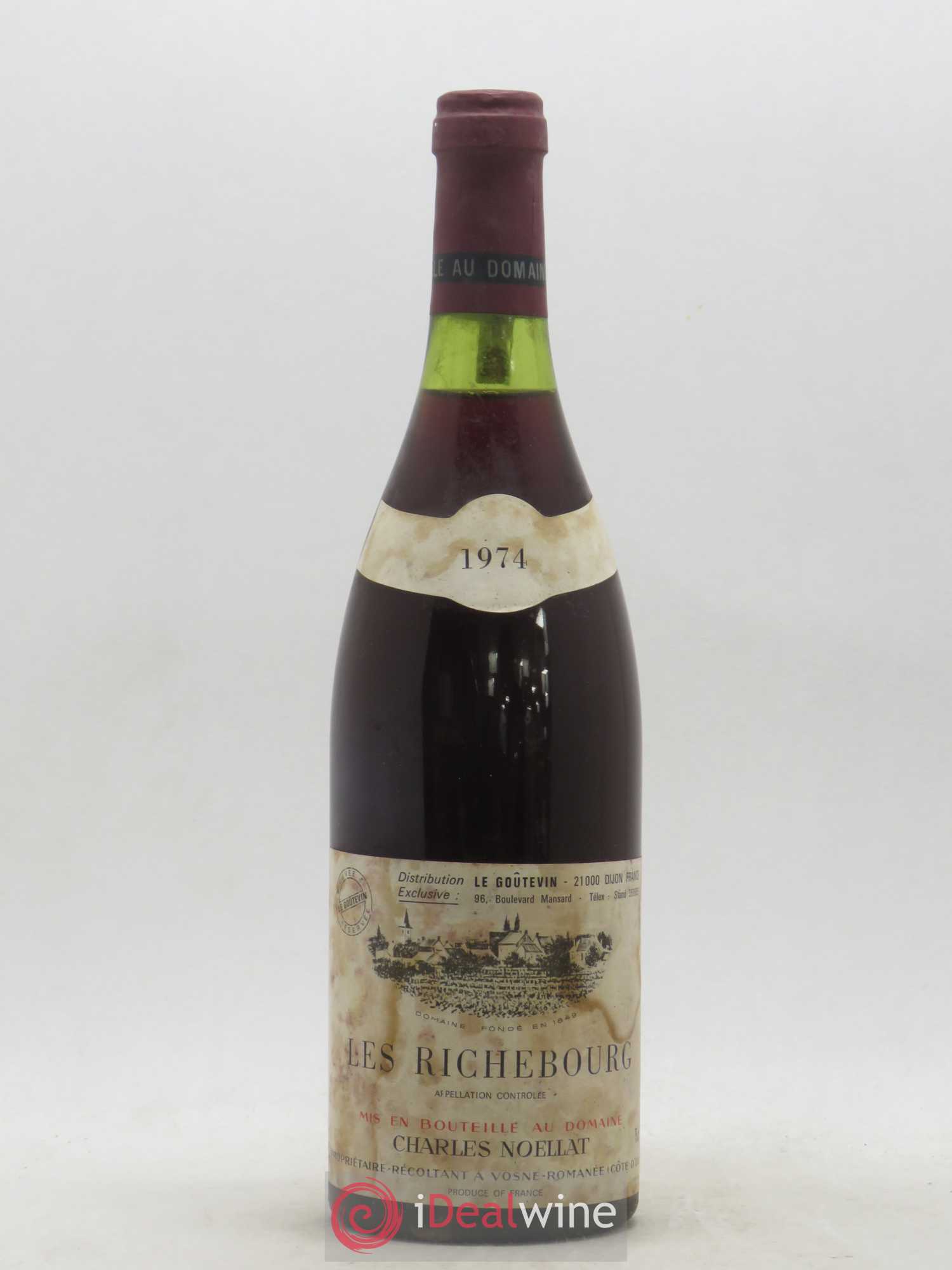 Richebourg Grand Cru Charles Noëllat 1974 - Lot de 1 bouteille - 0