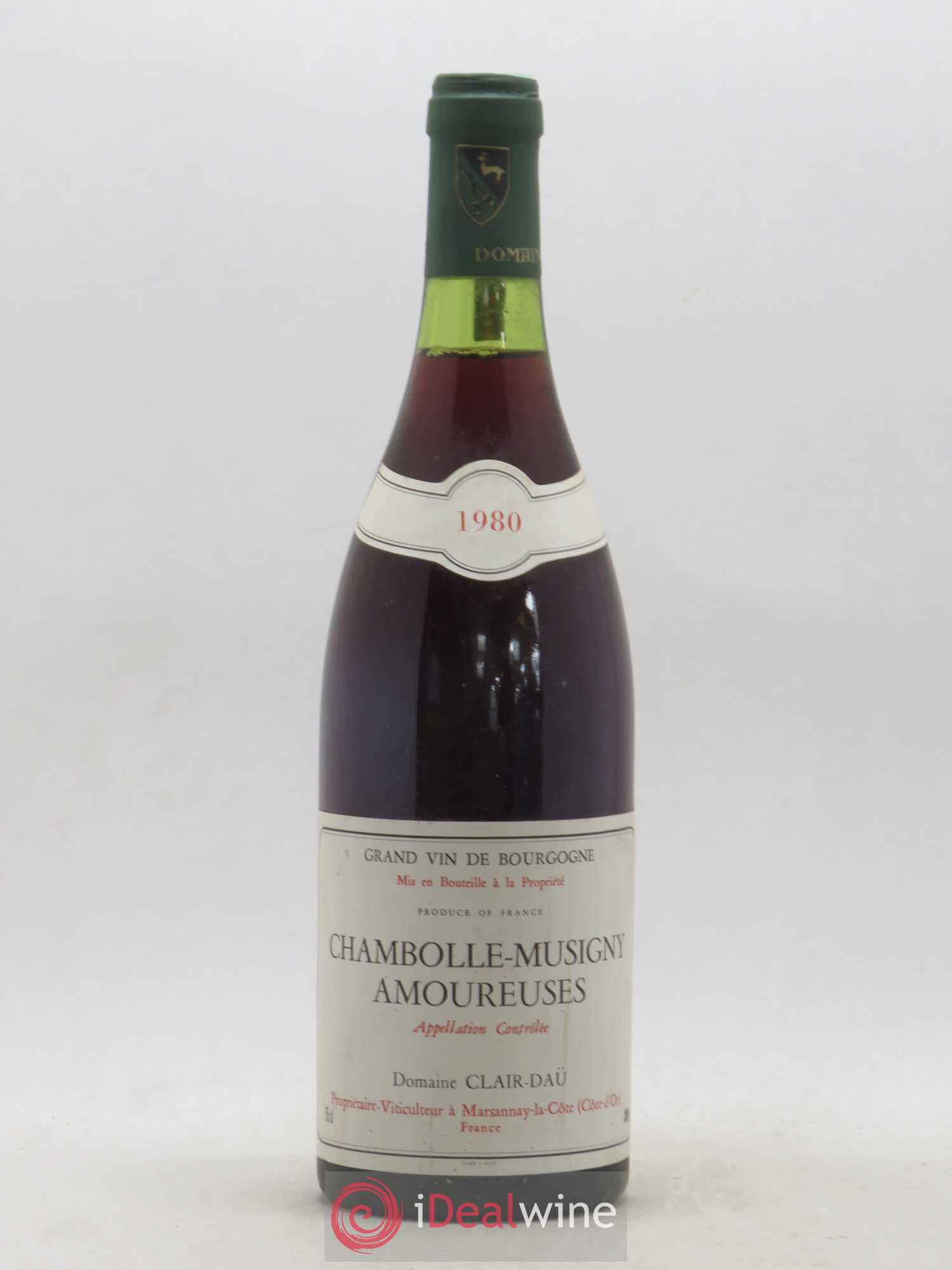 Chambolle-Musigny 1er Cru Les Amoureuses Clair Dau 1980 - Posten von 1 Flasche - 0