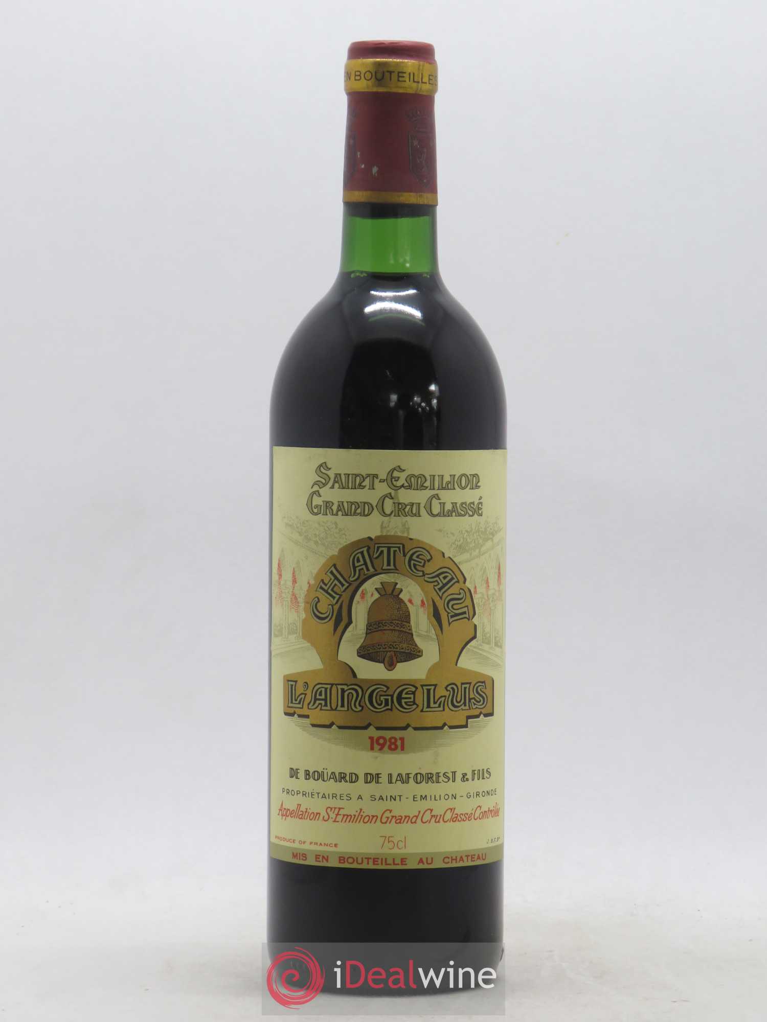Château Angélus 1er Grand Cru Classé A 1981 - Lot de 1 bouteille - 0