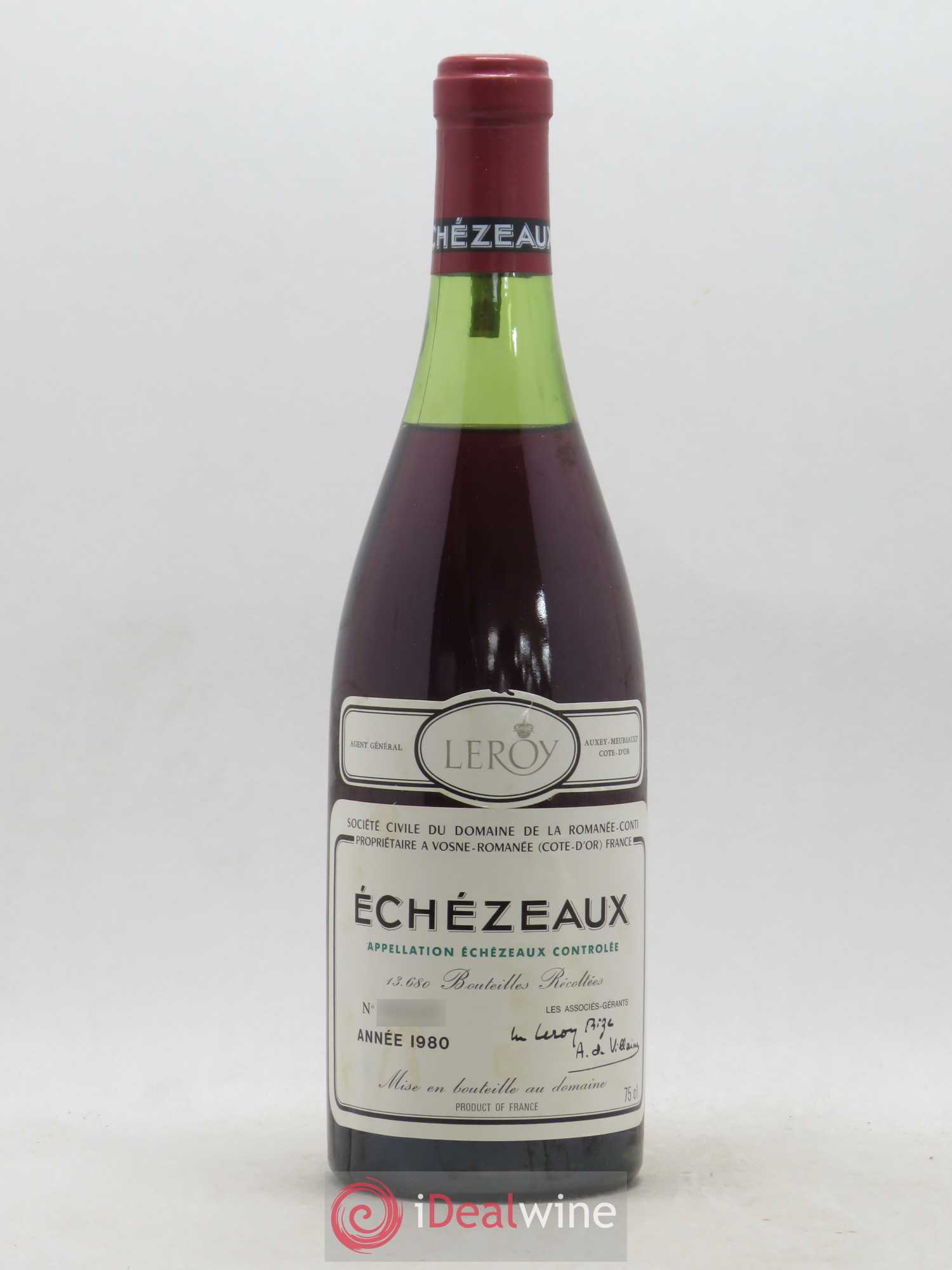 Echezeaux Grand Cru Domaine de la Romanée-Conti 1980 - Lot de 1 bouteille - 0