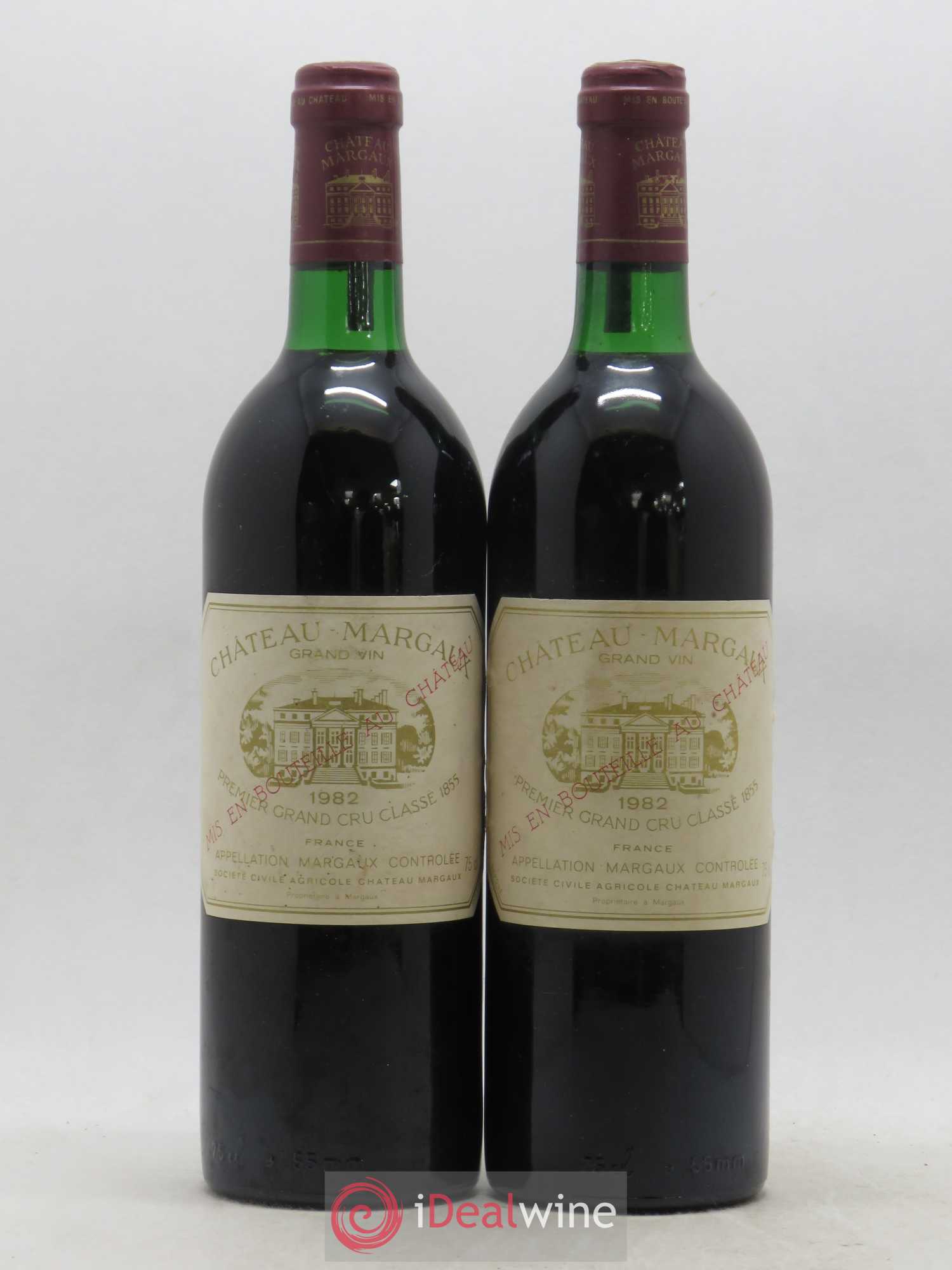 Château Margaux 1er Grand Cru Classé 1982 - Lot de 2 bouteilles - 0