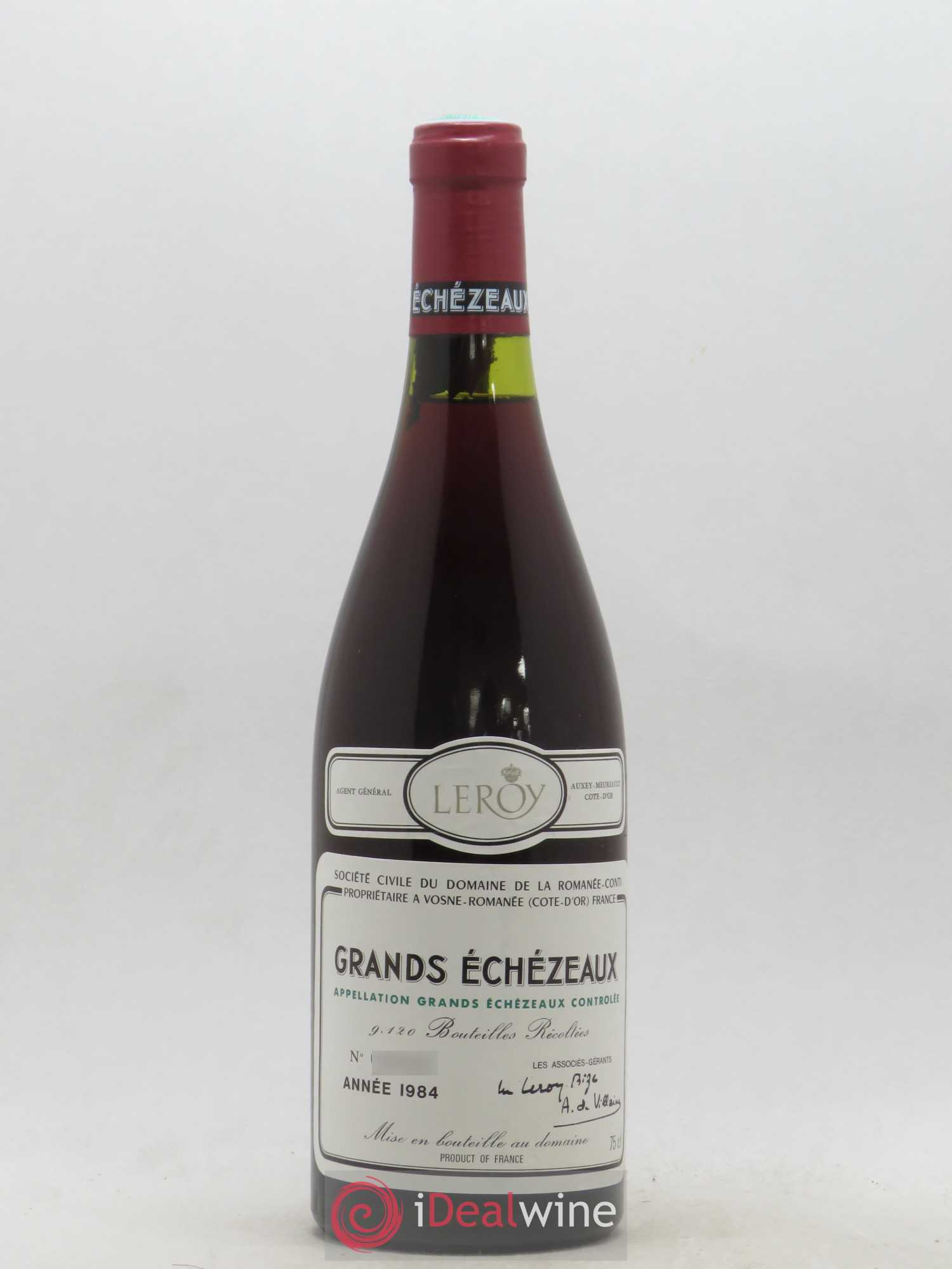 Grands-Echezeaux Grand Cru Domaine de la Romanée-Conti 1984 - Lot de 1 bouteille - 0
