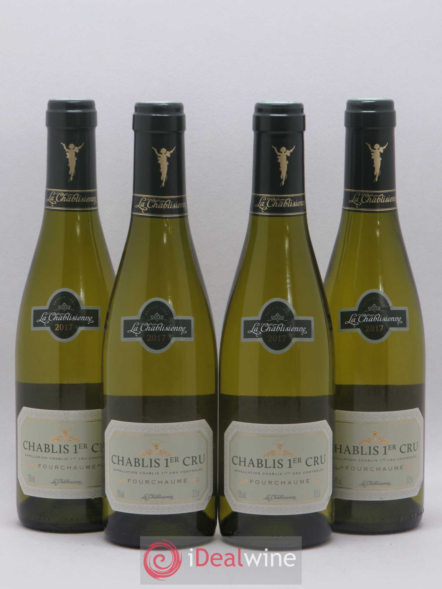 Chablis 1er Cru Fouchaume Chablisienne 2017 - Posten von 4 Demi-Flaschen - 0