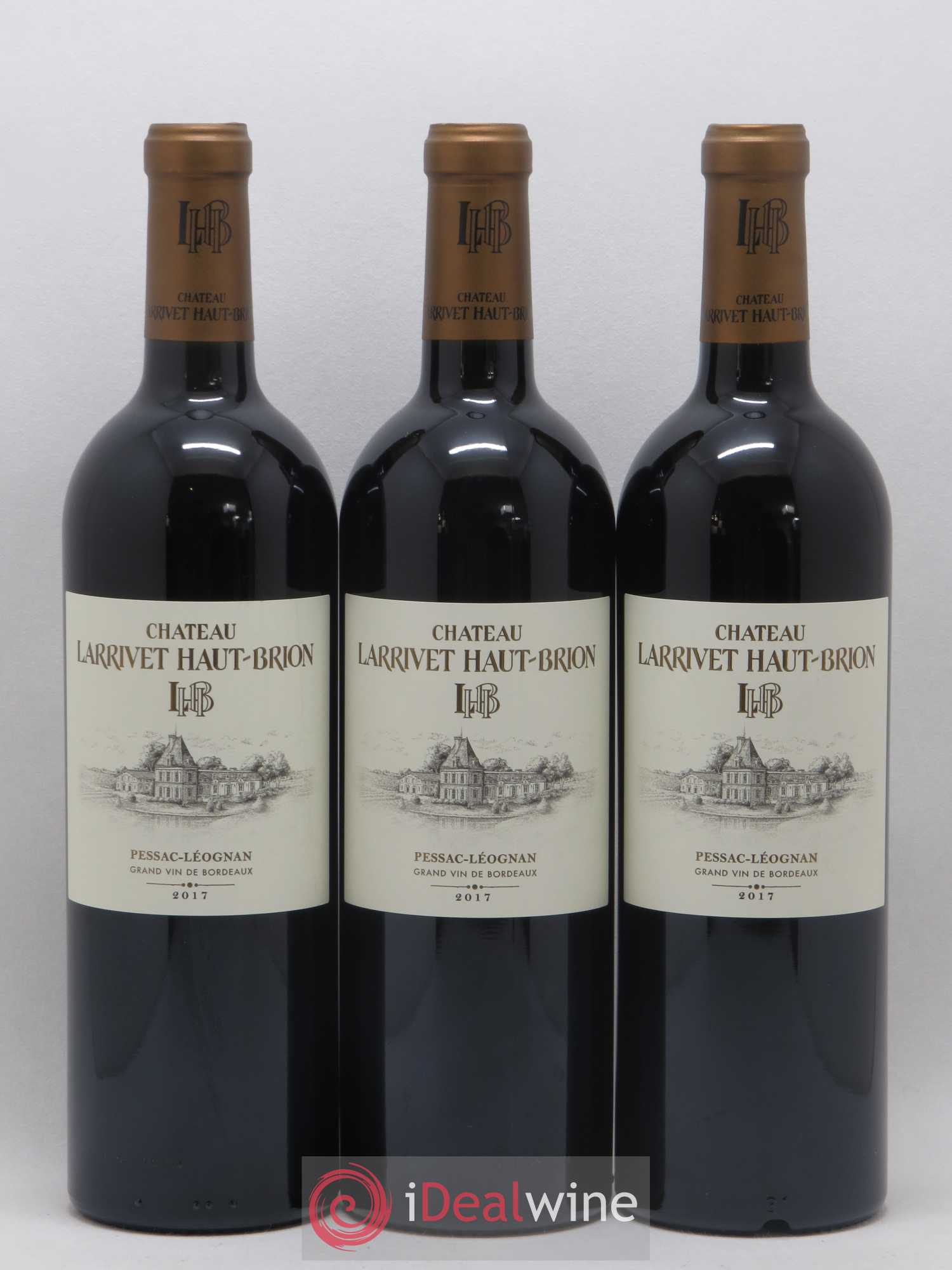 Château Larrivet Haut-Brion 2017 - Lot de 3 bouteilles - 0